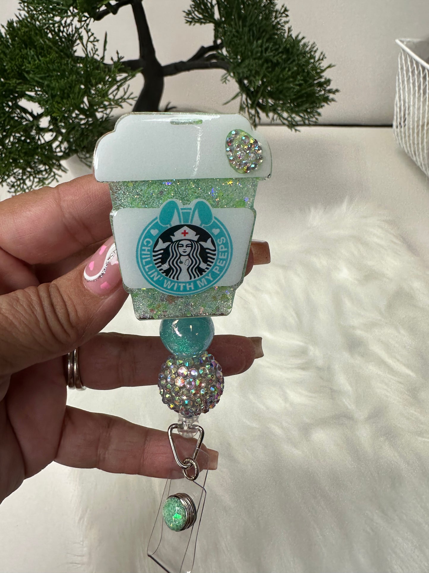Chillin With My Peeps Badge Reel