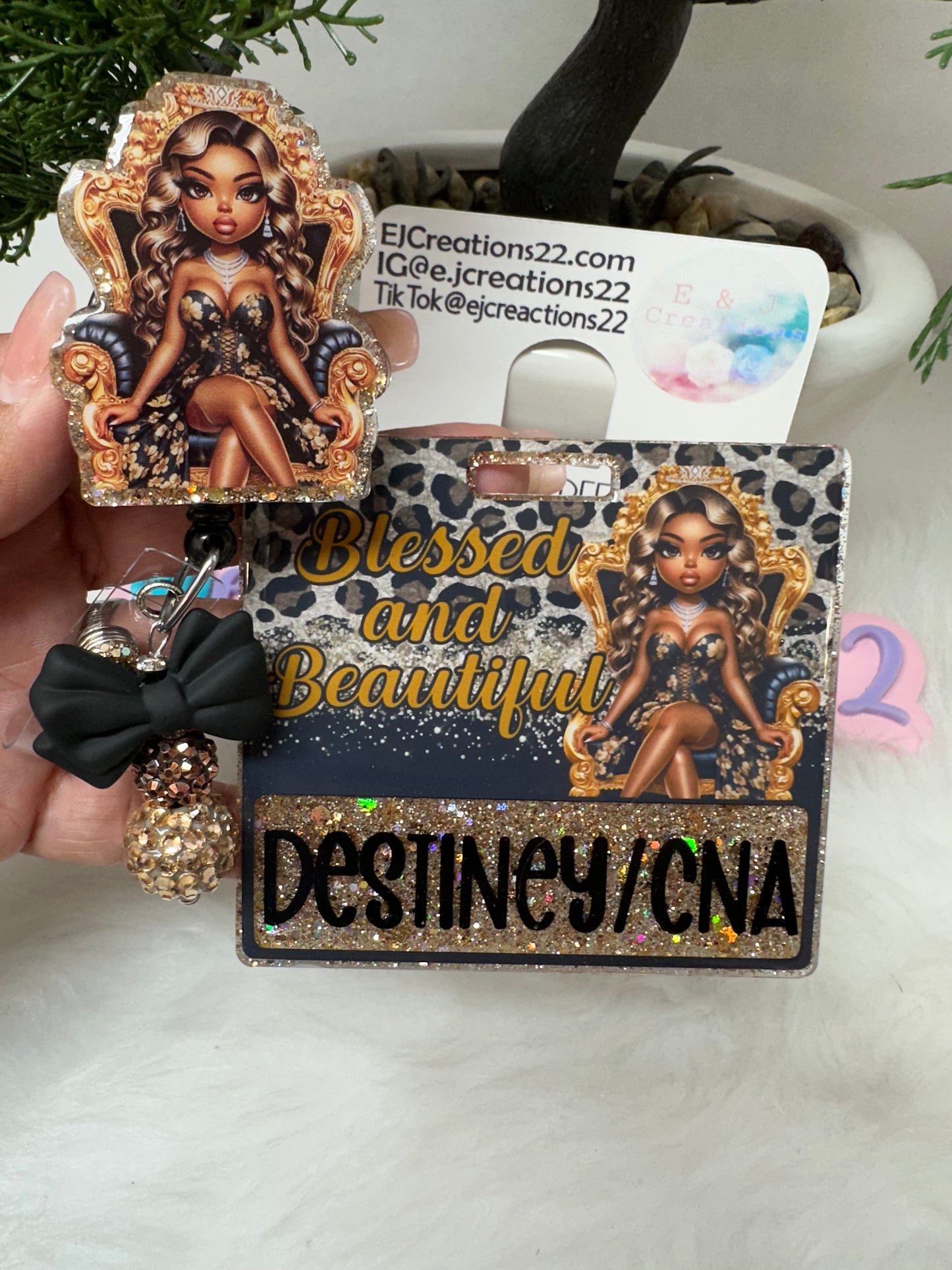 Blessed and Beautiful Badge Buddy Set