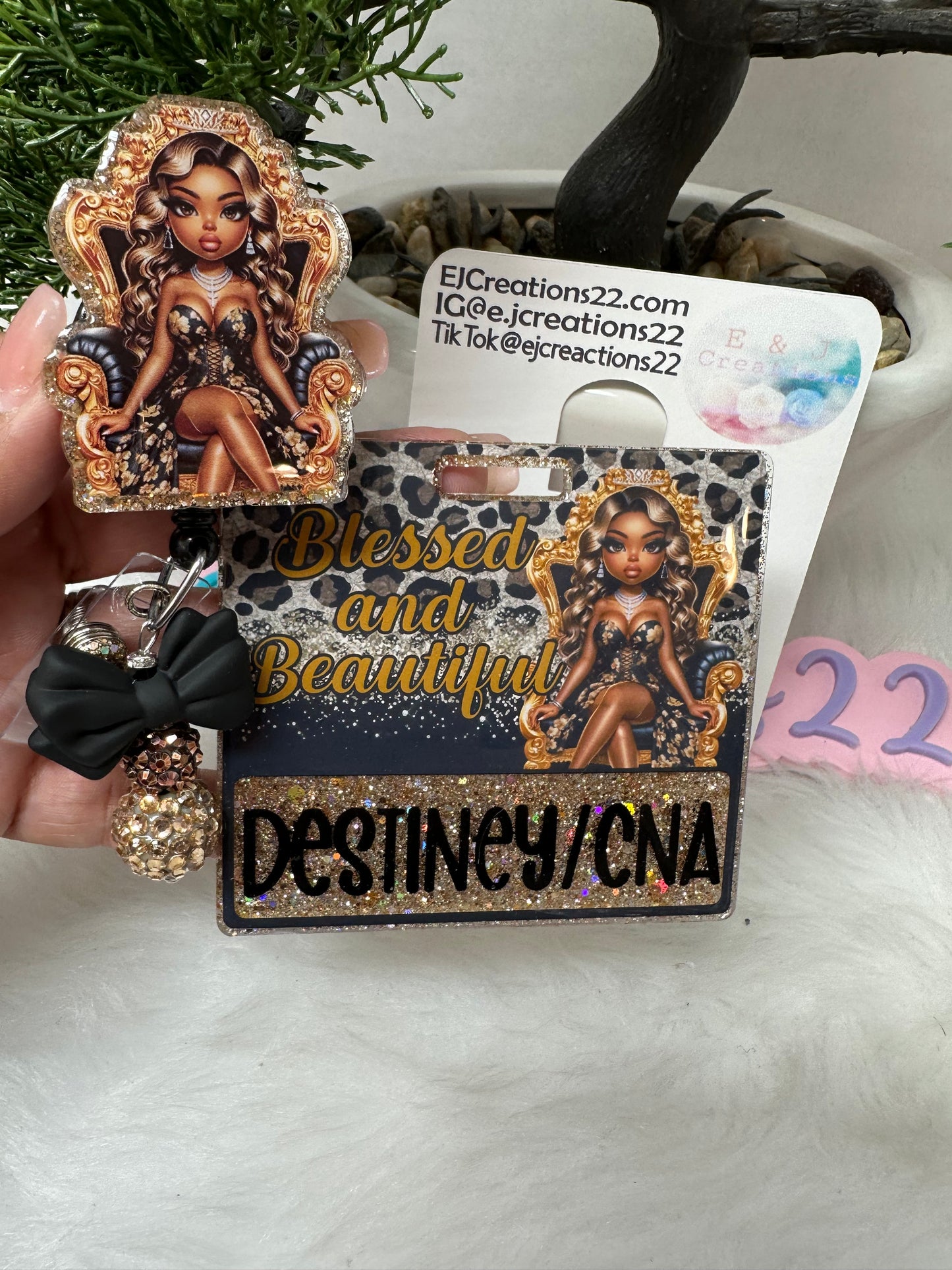 Blessed and Beautiful Badge Buddy Set