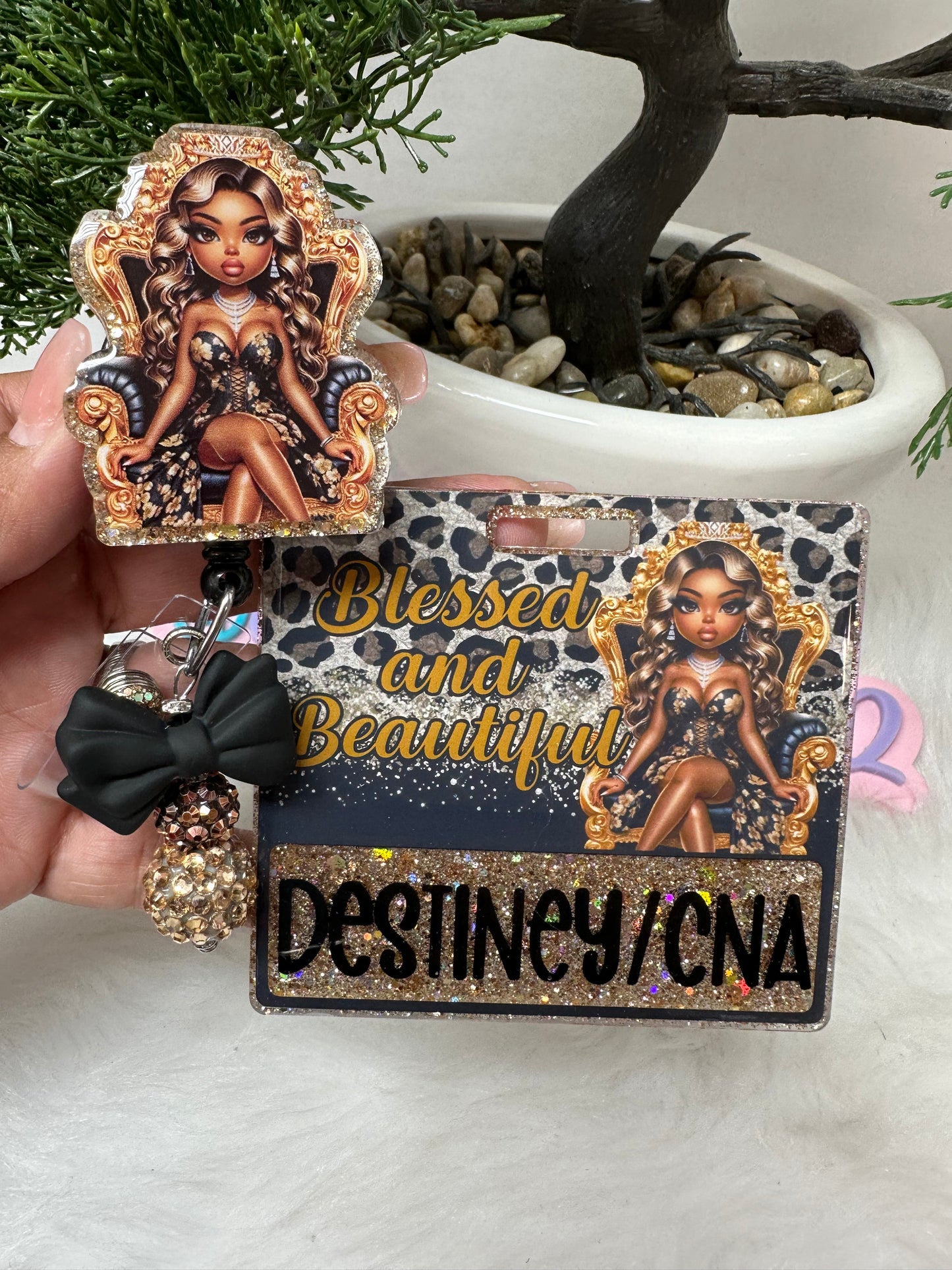 Blessed and Beautiful Badge Buddy Set