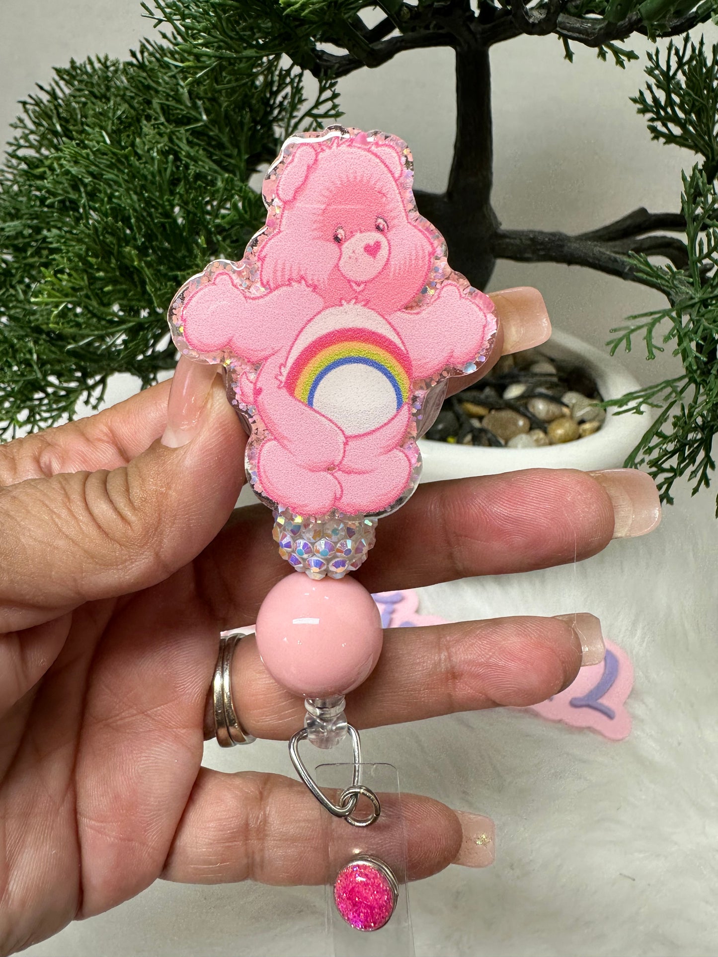 Cheer Bear Badge Reel