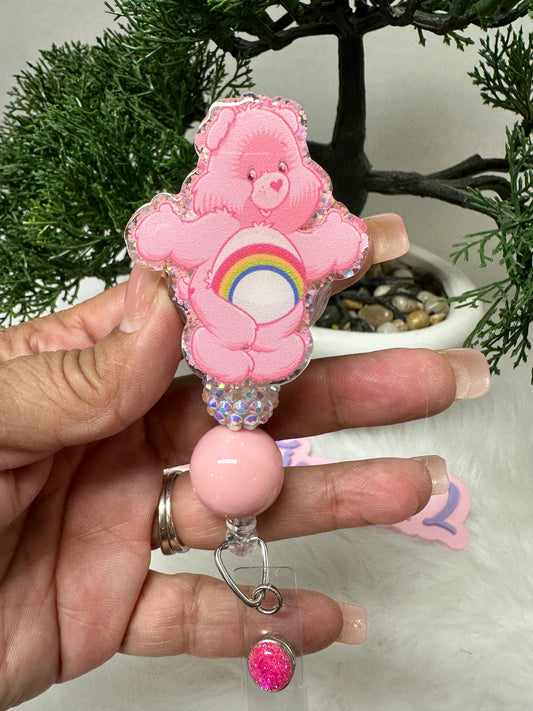 Cheer Bear Badge Reel
