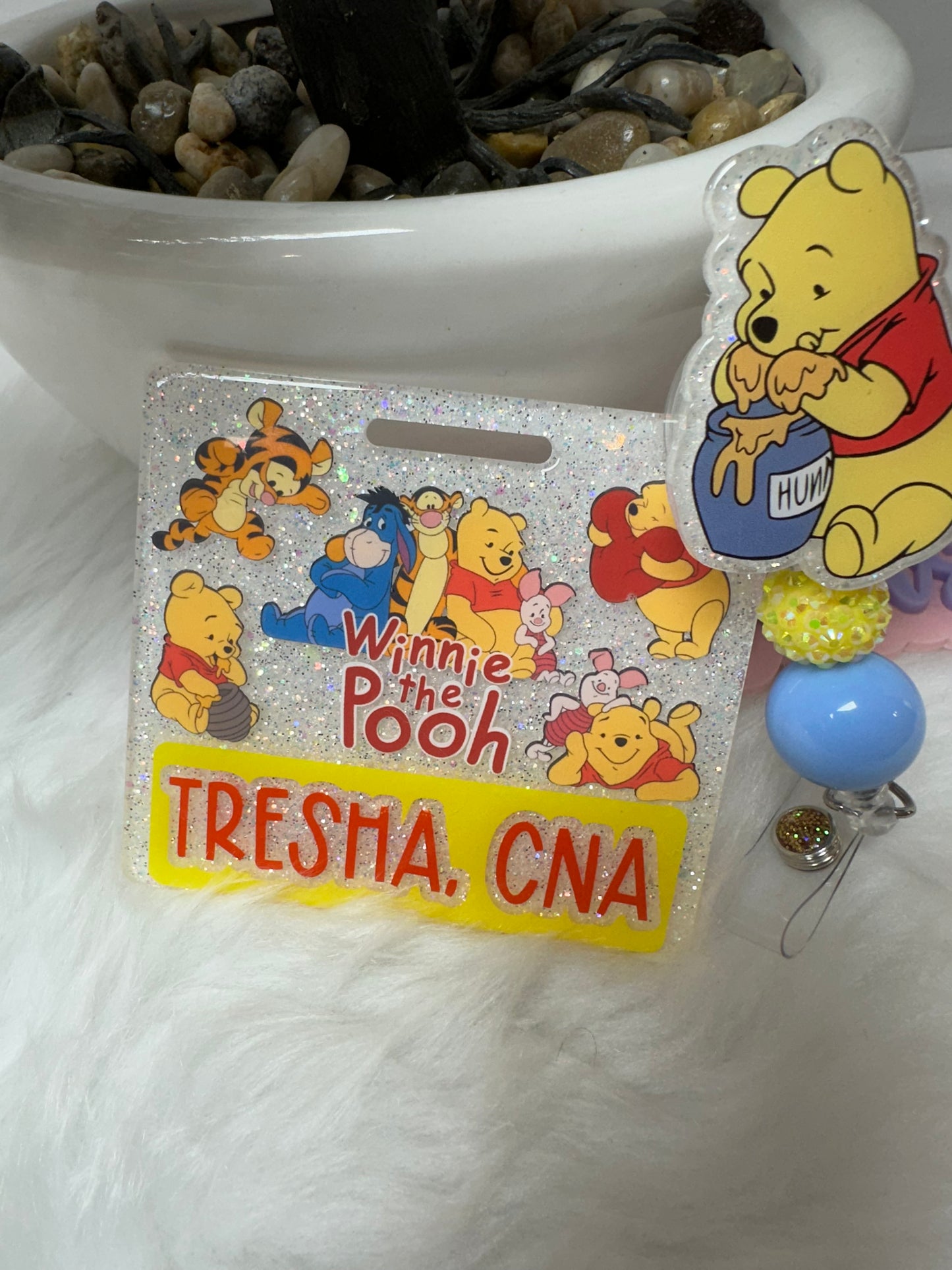 Yellow Bear Badge Buddy Set