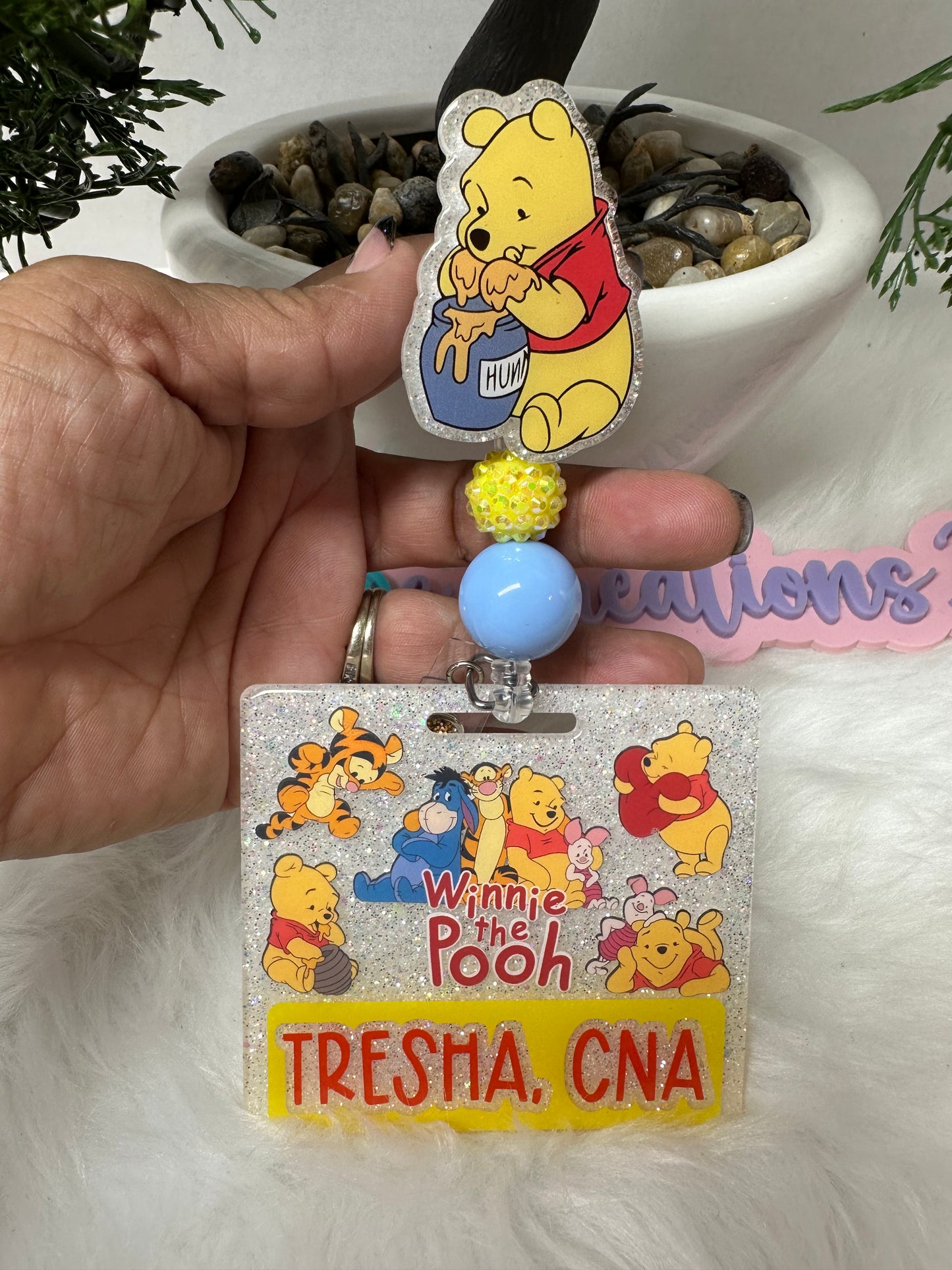 Yellow Bear Badge Buddy Set
