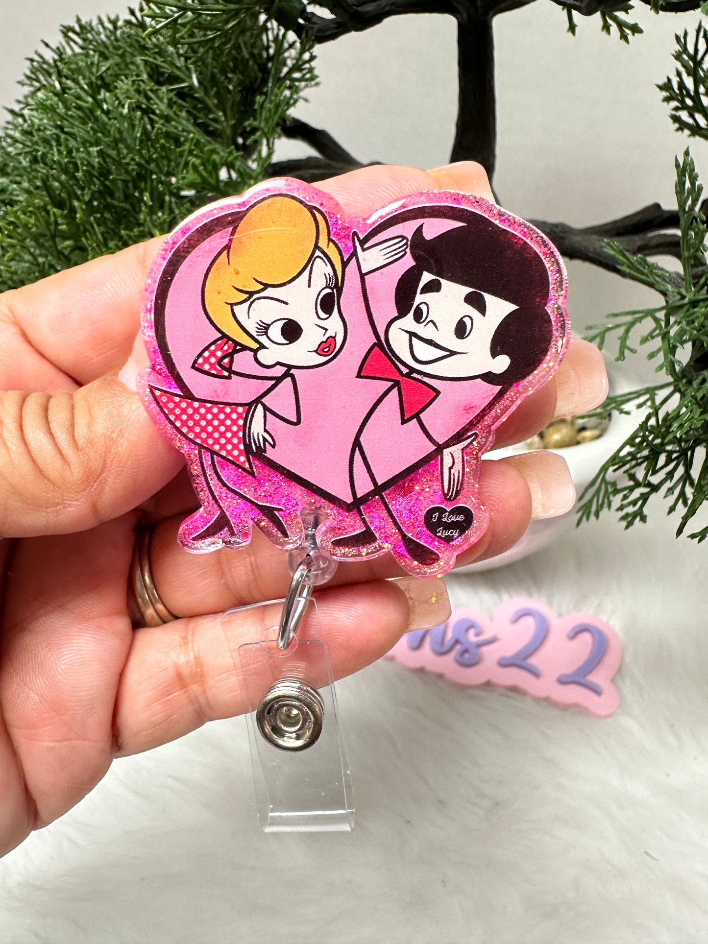Lucy and Ricky Cartoon Badge Reel