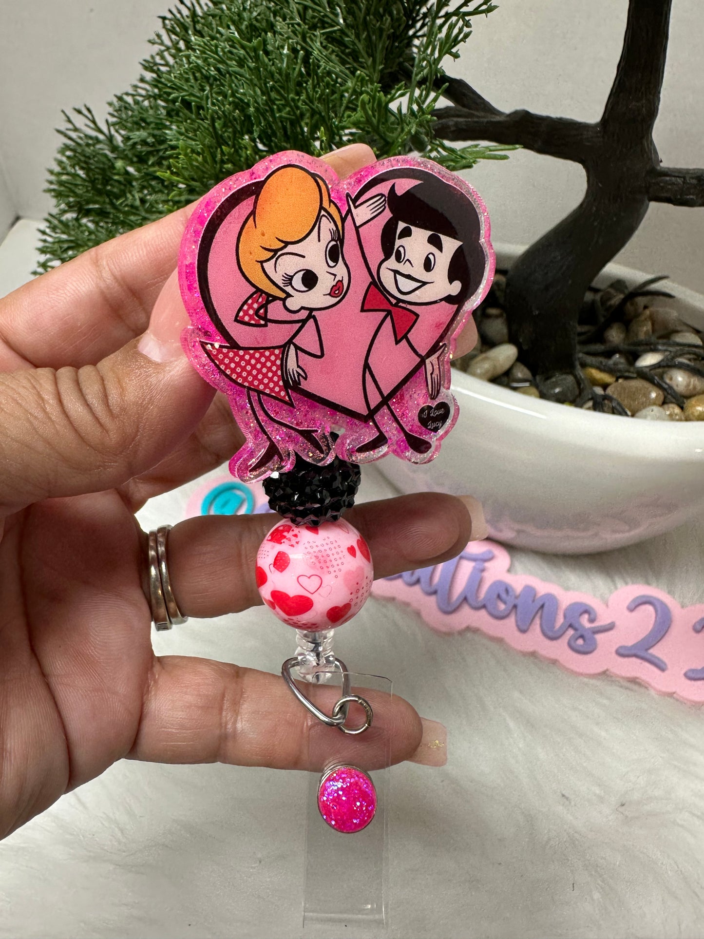Lucy and Ricky Cartoon Badge Reel