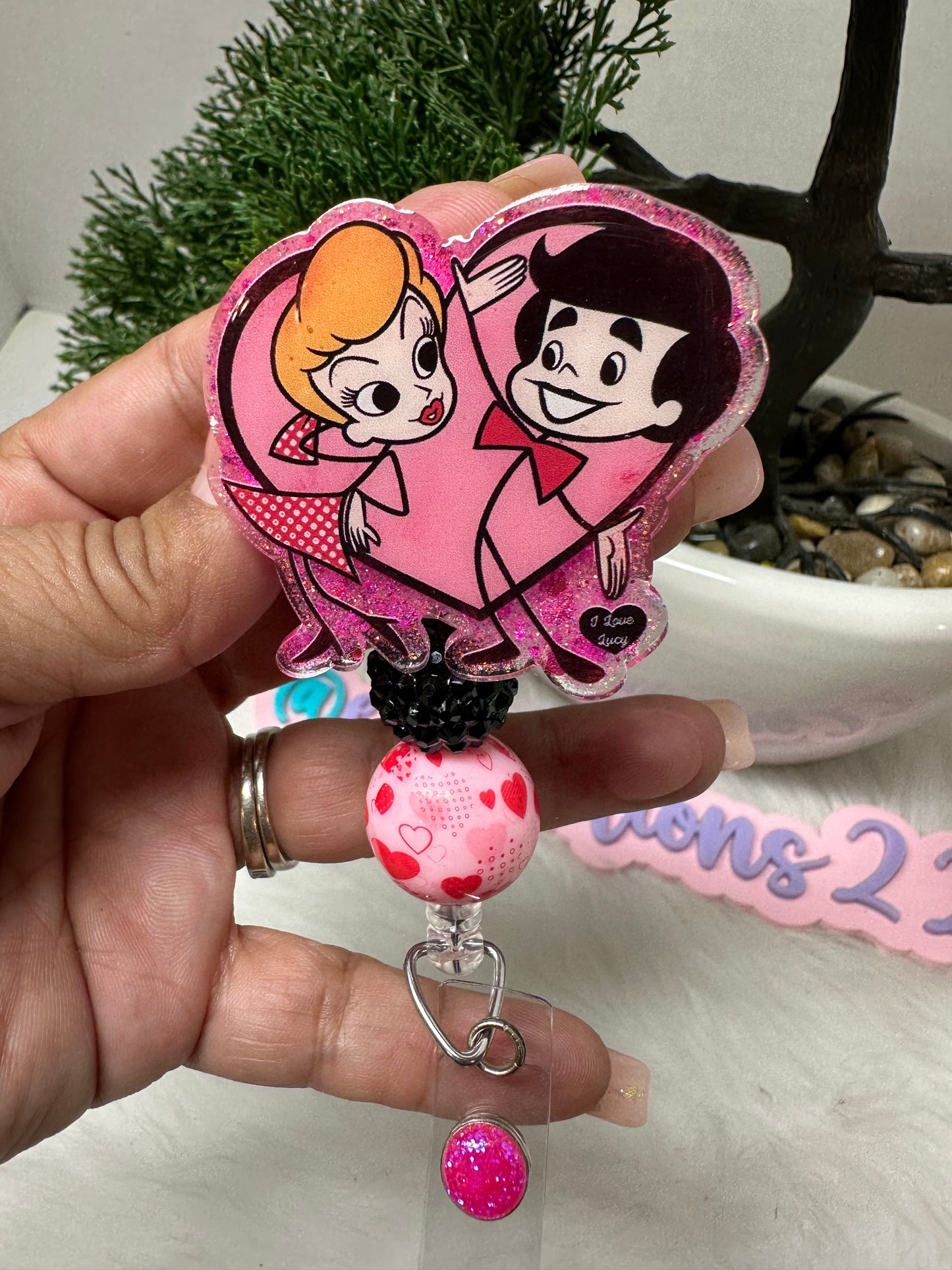 Lucy and Ricky Cartoon Badge Reel