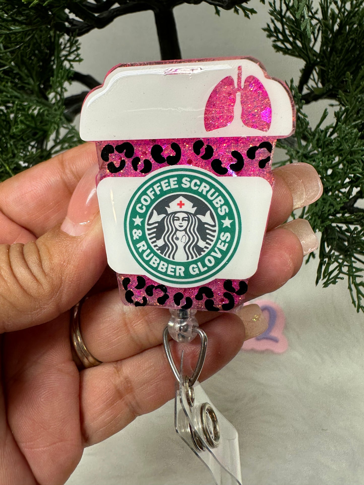 Respiratory Tech Coffee Cup Badge Reel