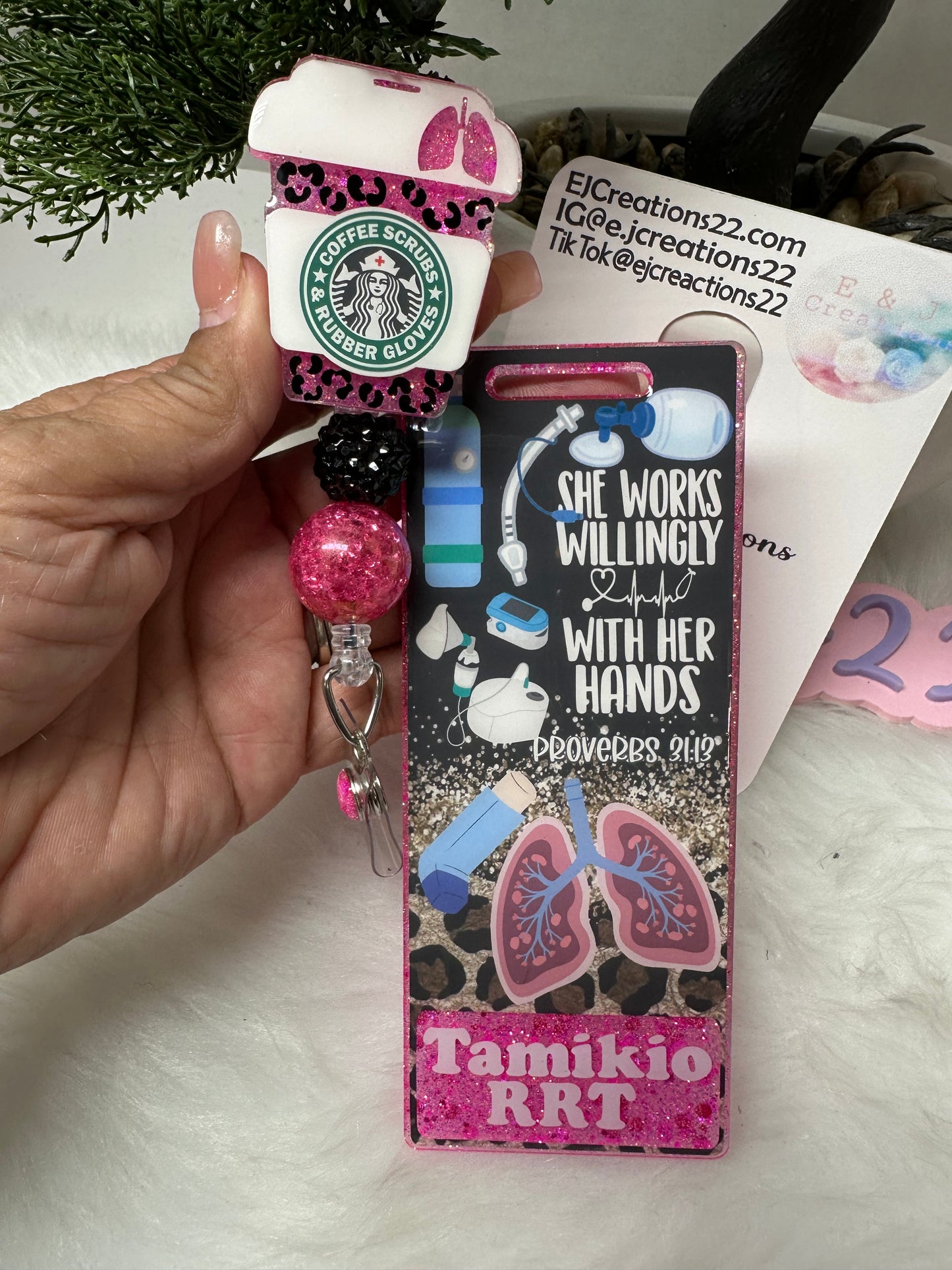 Respiratory Tech Badge Buddy Set