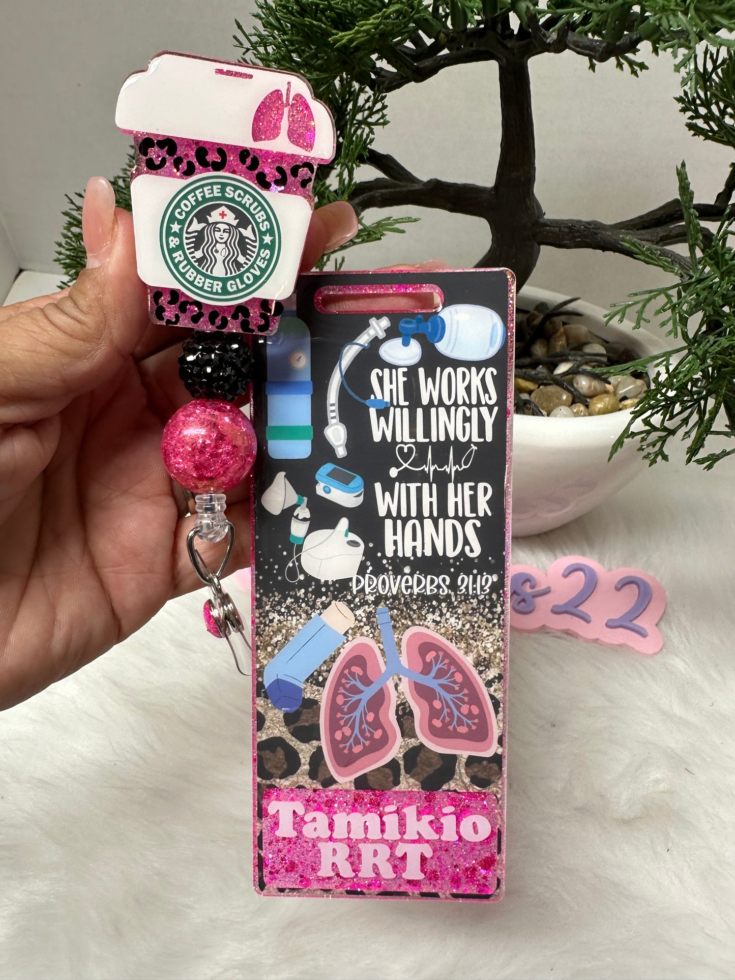 Respiratory Tech Badge Buddy Set