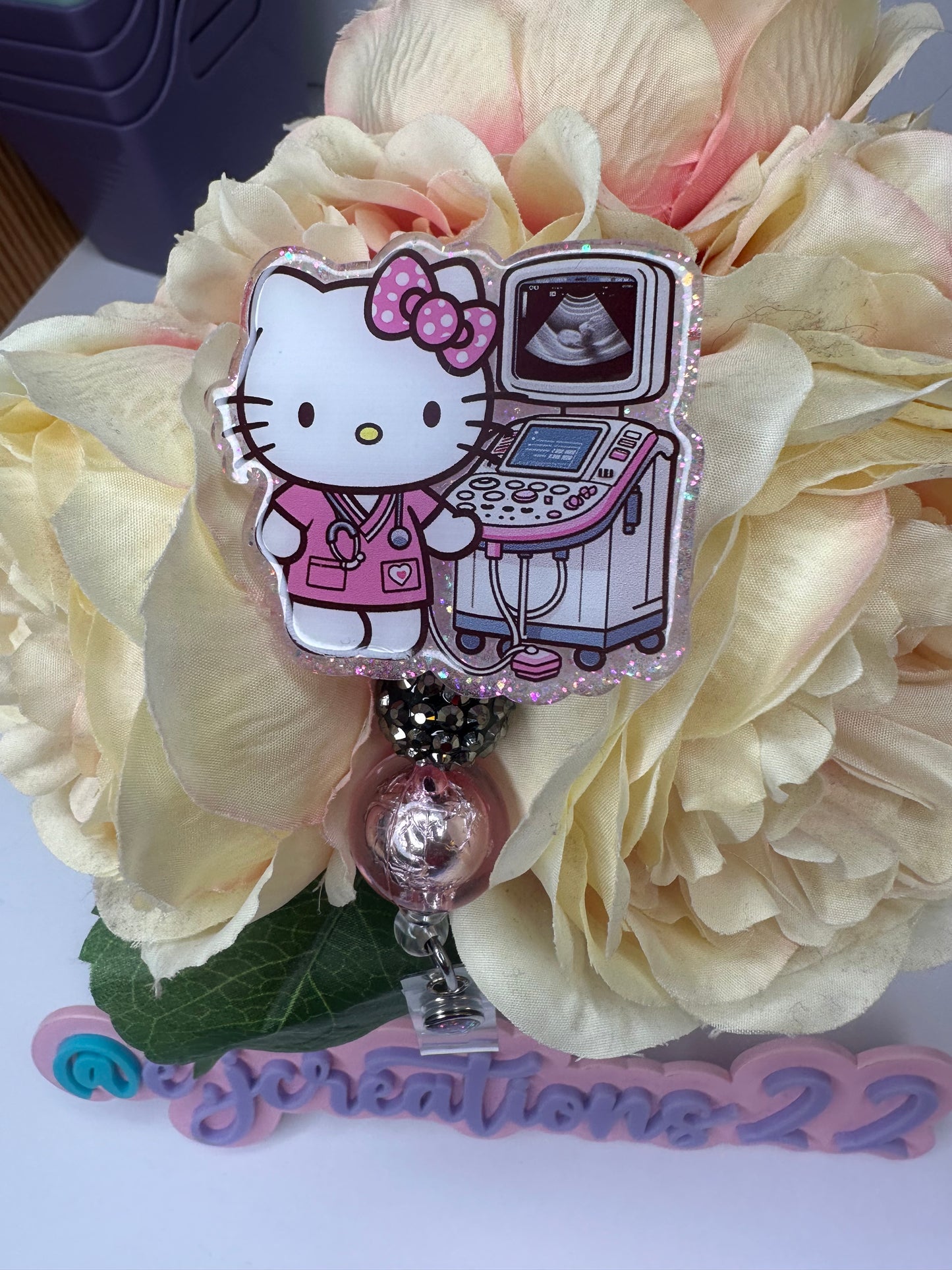 Kitty Ultrasound Tech Badge Reel