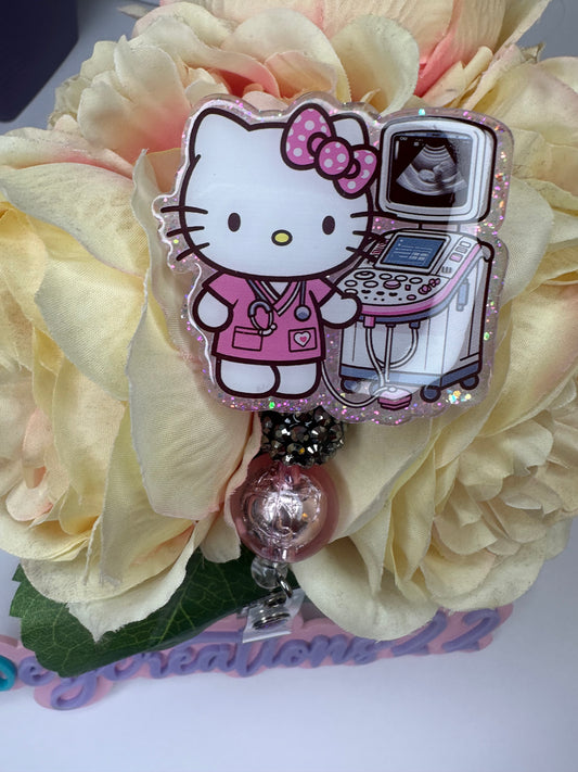 Kitty Ultrasound Tech Badge Reel