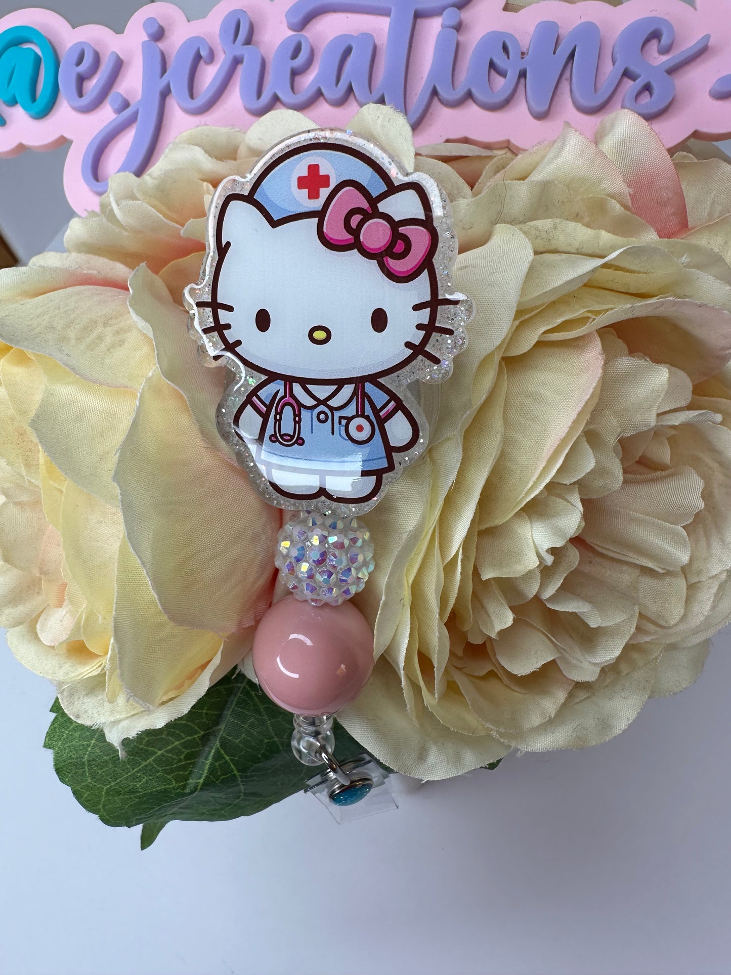 Kitty Nurse/CNA Badge Reel