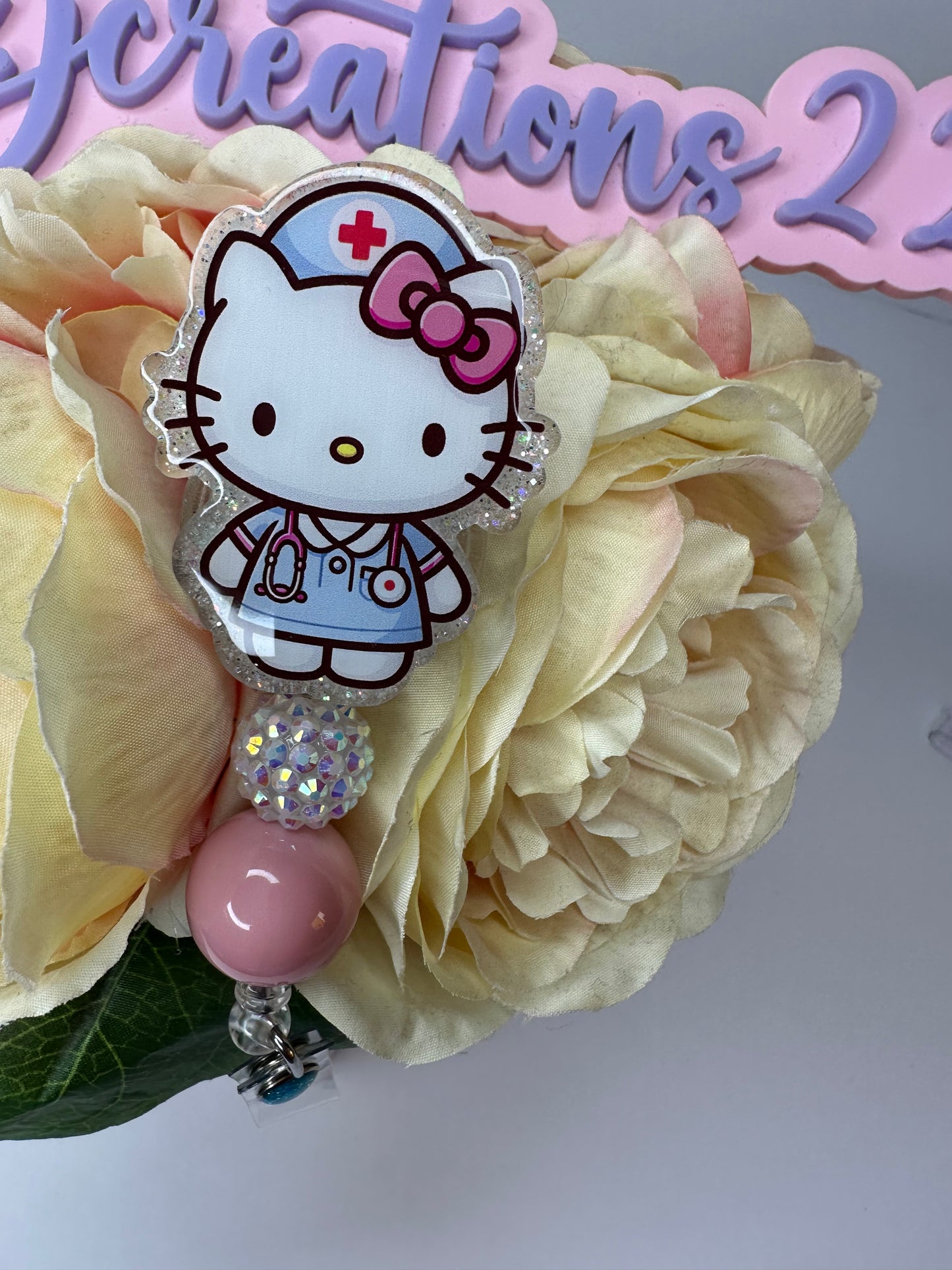 Kitty Nurse/CNA Badge Reel