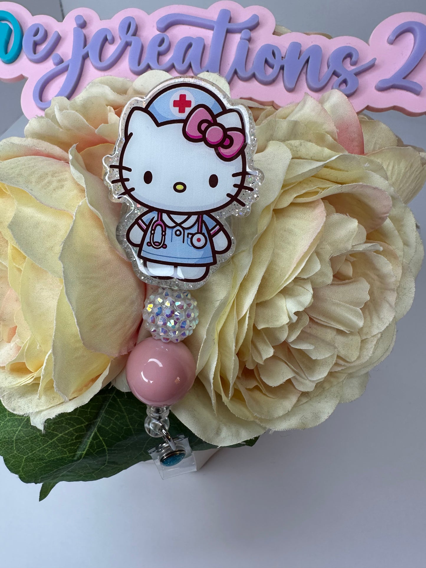 Kitty Nurse/CNA Badge Reel