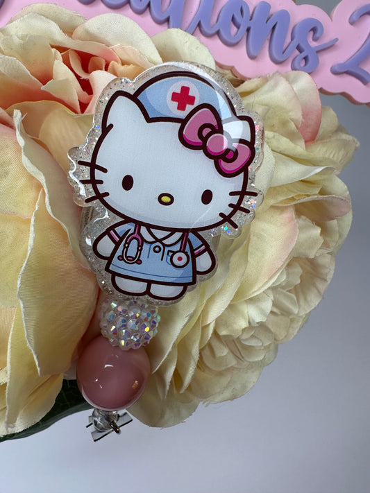 Kitty Nurse/CNA Badge Reel