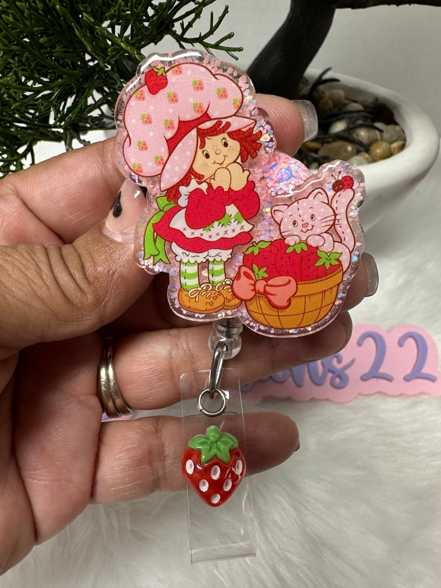 Strawberry Girl Badge Reel