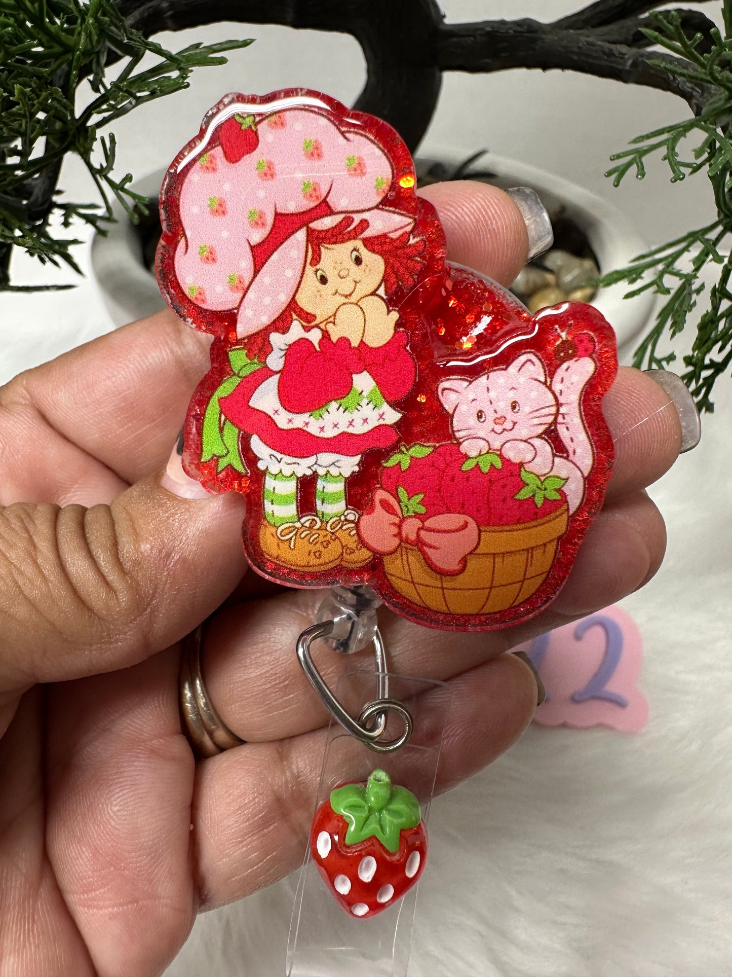 Strawberry Girl Badge Reel
