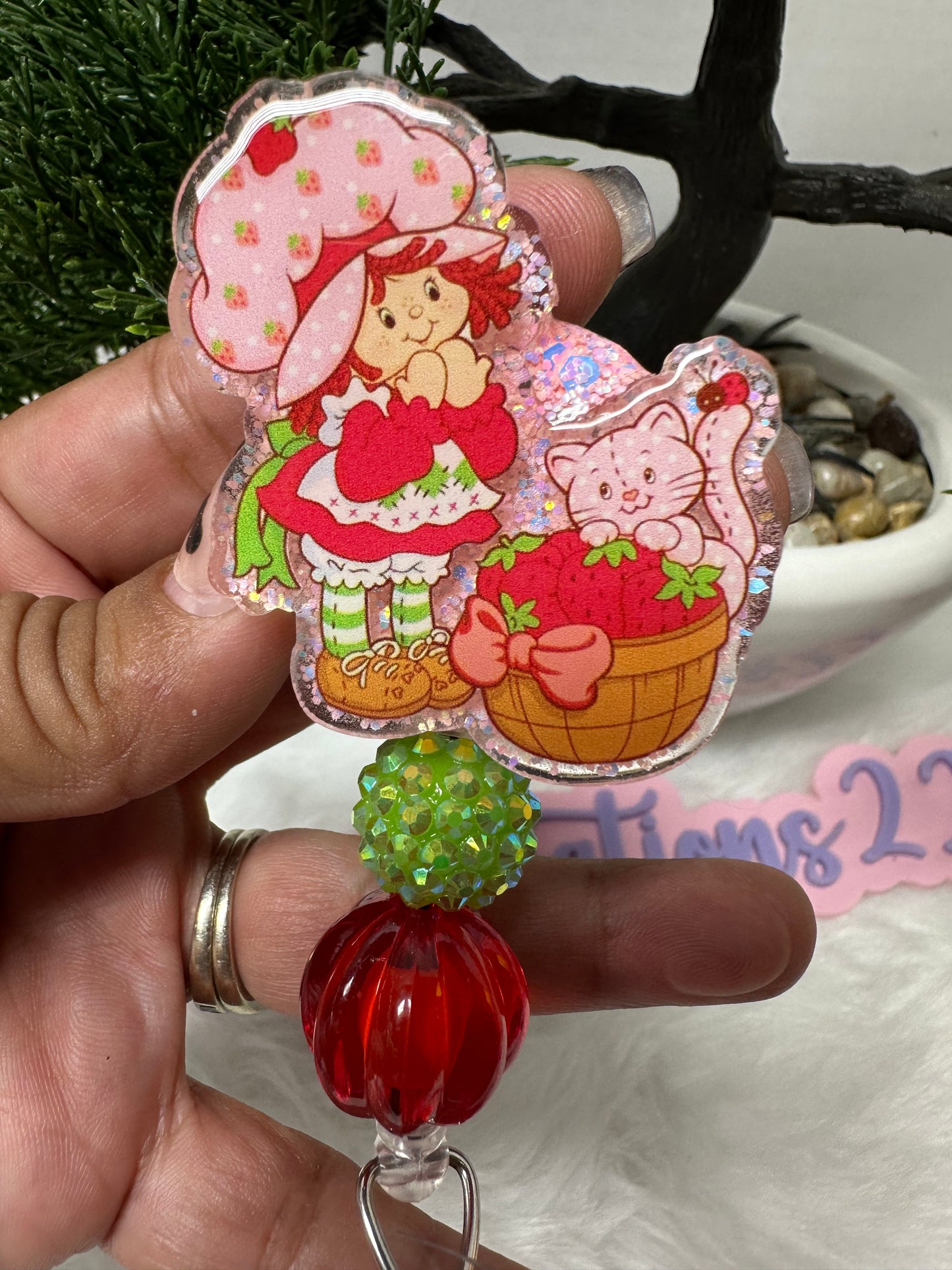 Strawberry Girl Badge Reel