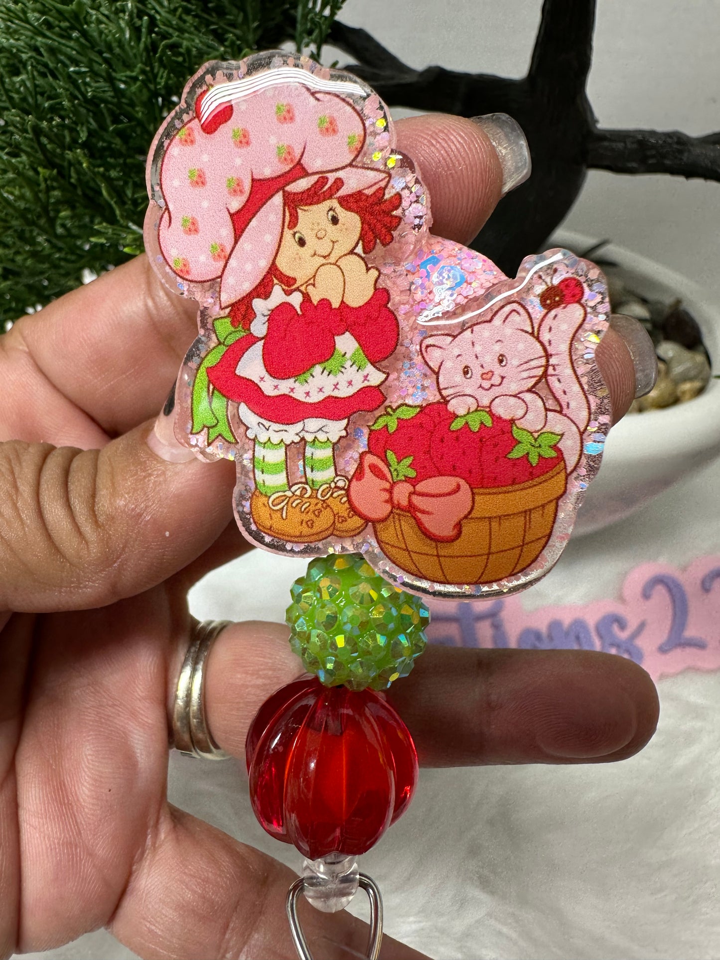 Strawberry Girl Badge Reel