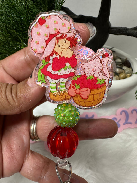 Strawberry Girl Badge Reel