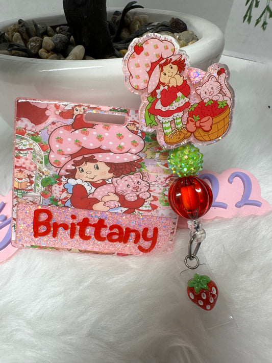 Strawberry Girl Badge Buddy Set