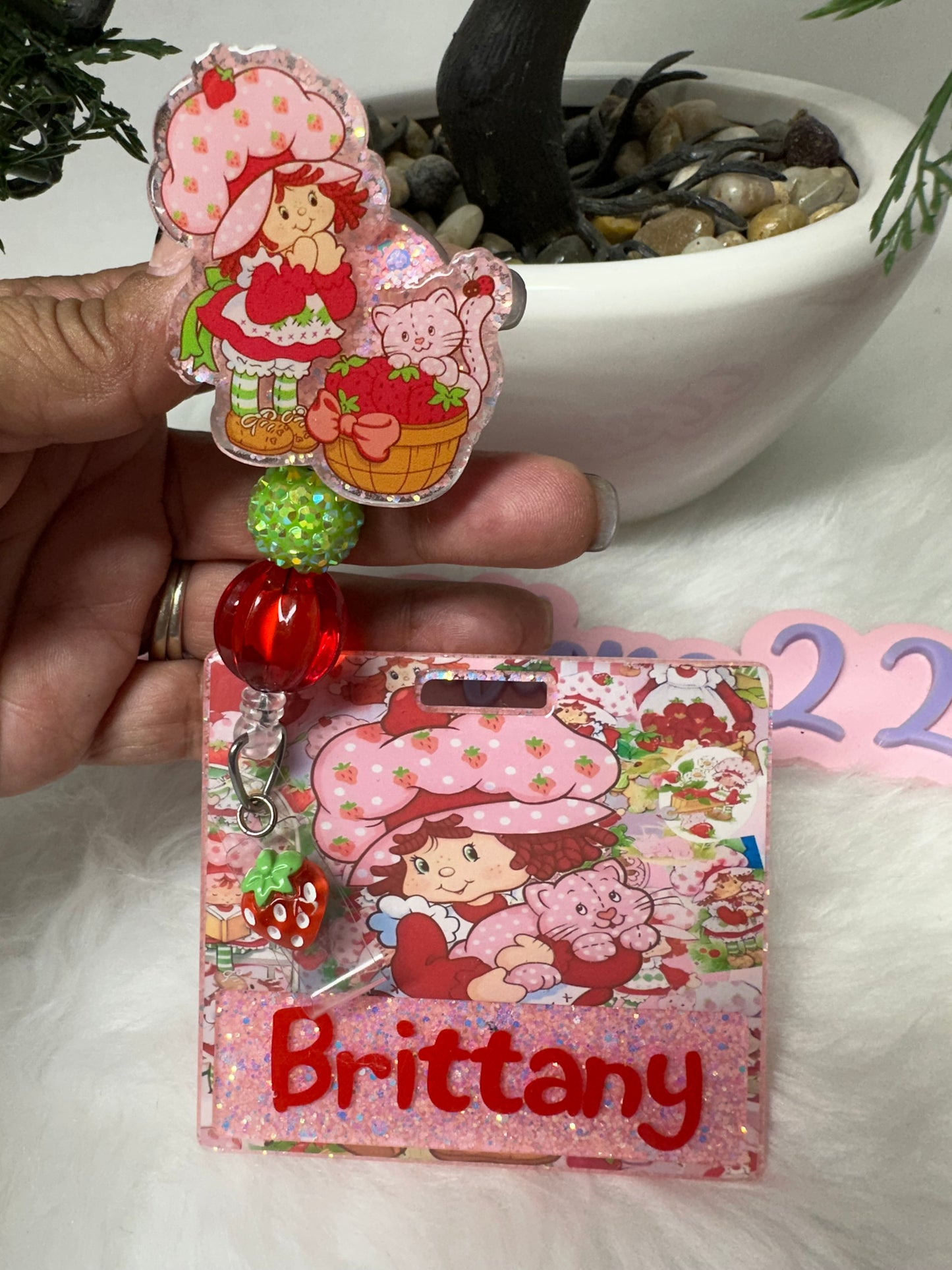 Strawberry Girl Badge Buddy Set