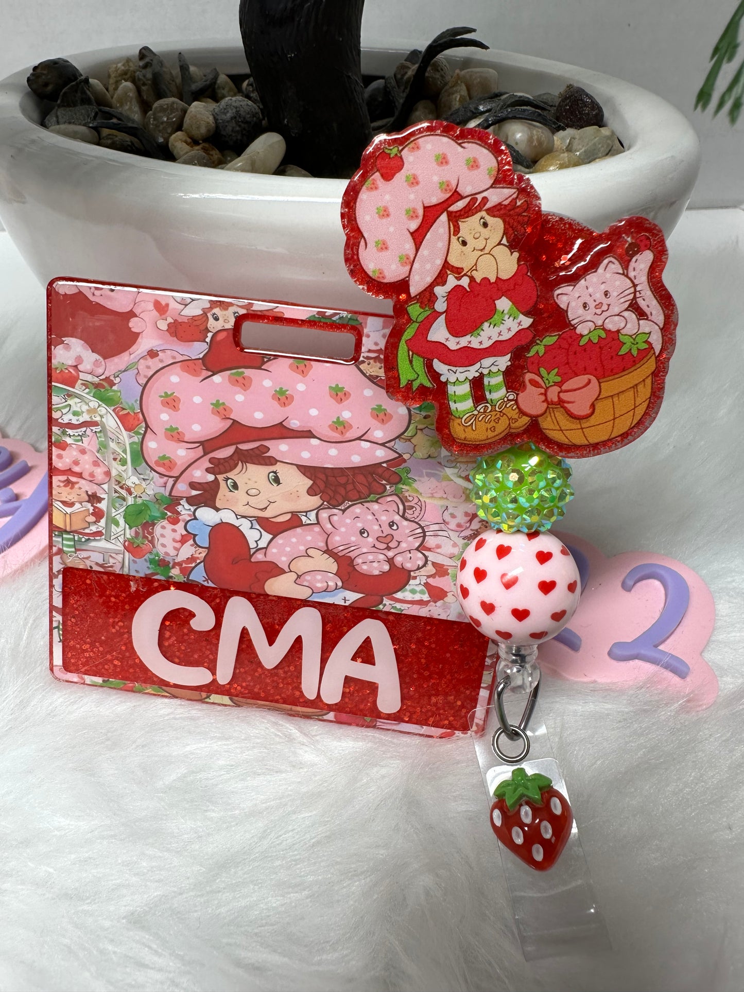 Strawberry Girl Badge Buddy Set