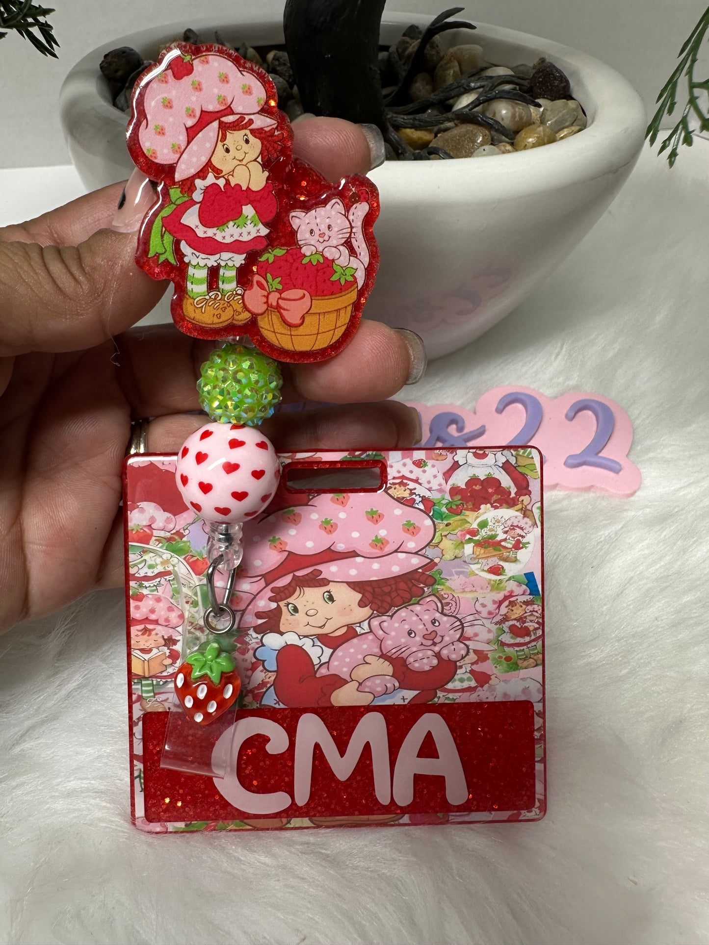 Strawberry Girl Badge Buddy Set