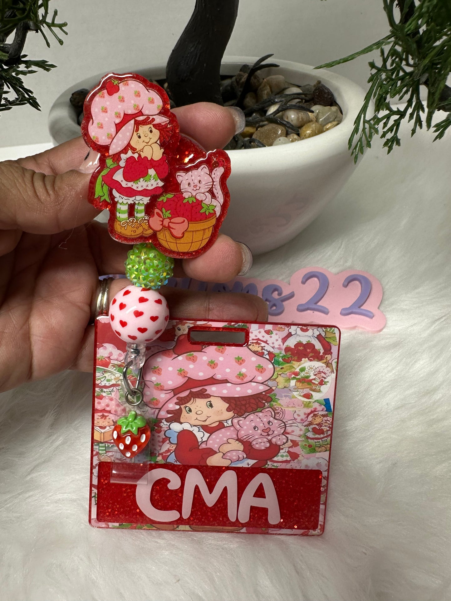 Strawberry Girl Badge Buddy Set