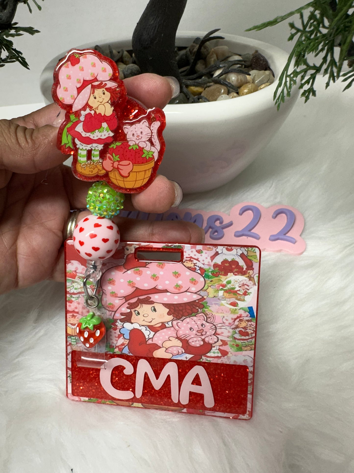 Strawberry Girl Badge Buddy Set