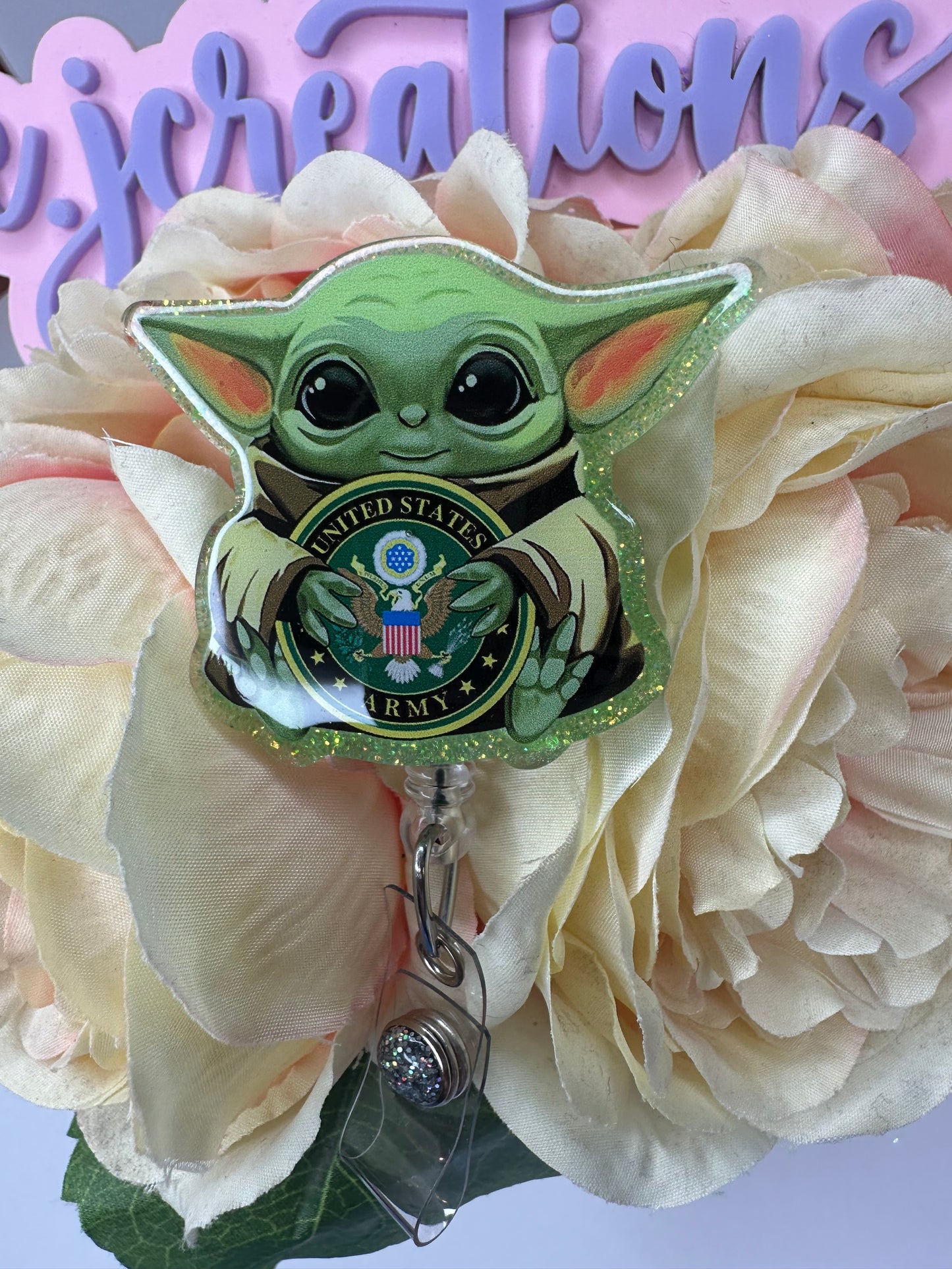 Baby Alien Army Badge Reel