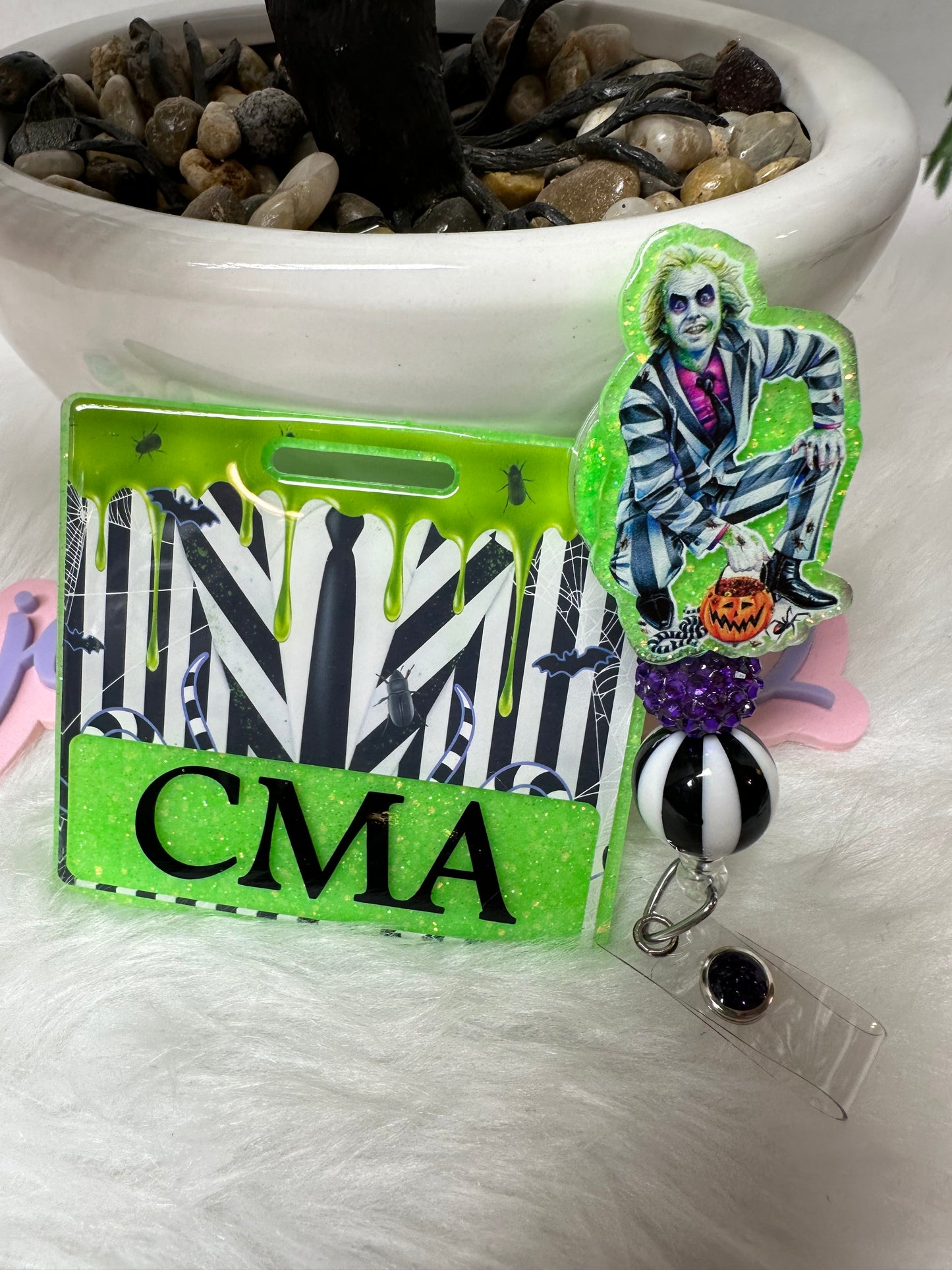 Beetlejuice Badge Buddy Set
