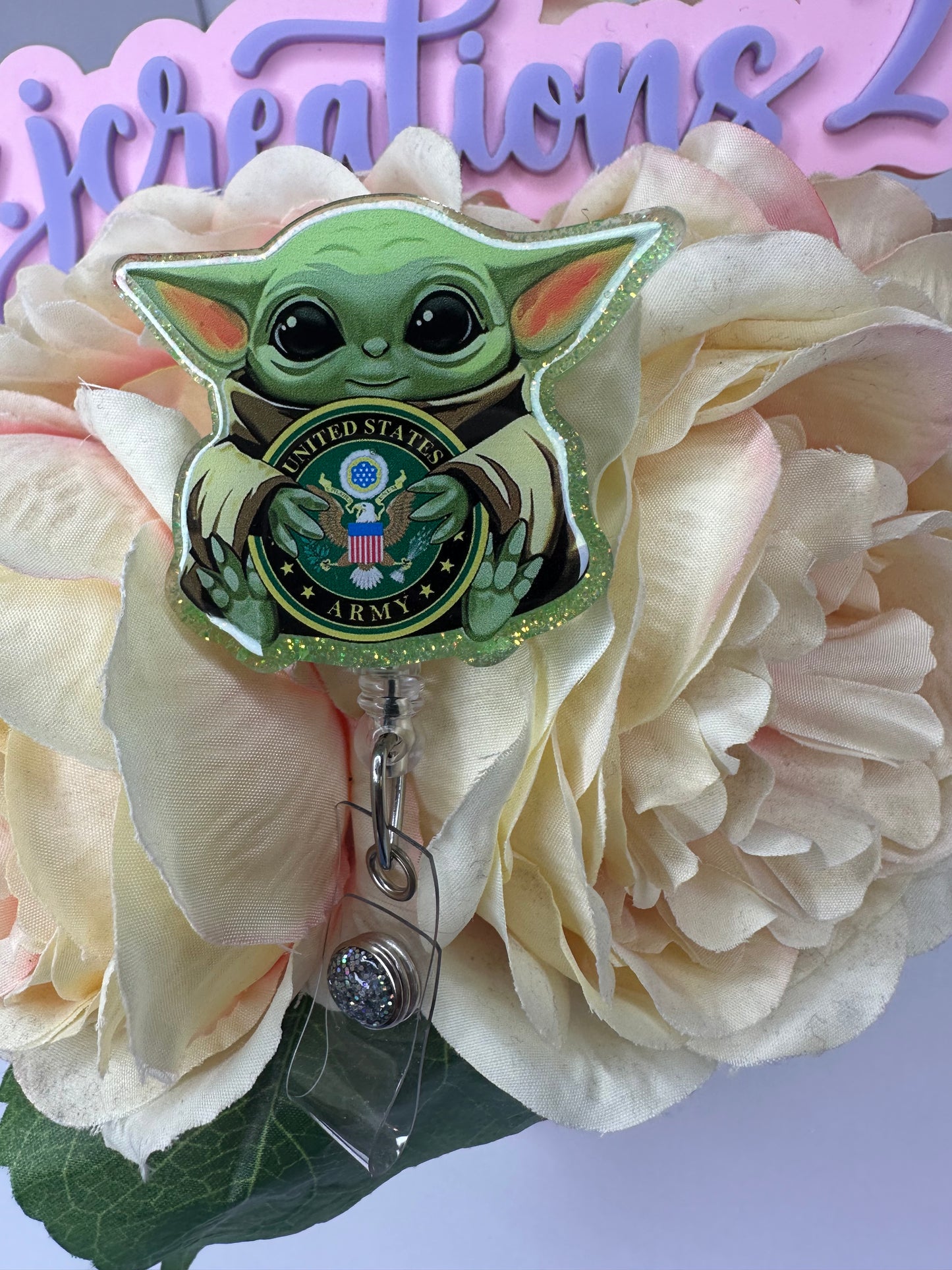 Baby Alien Army Badge Reel