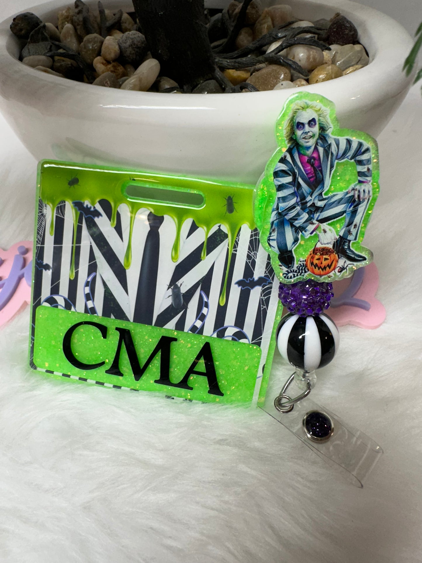 Beetlejuice Badge Buddy Set