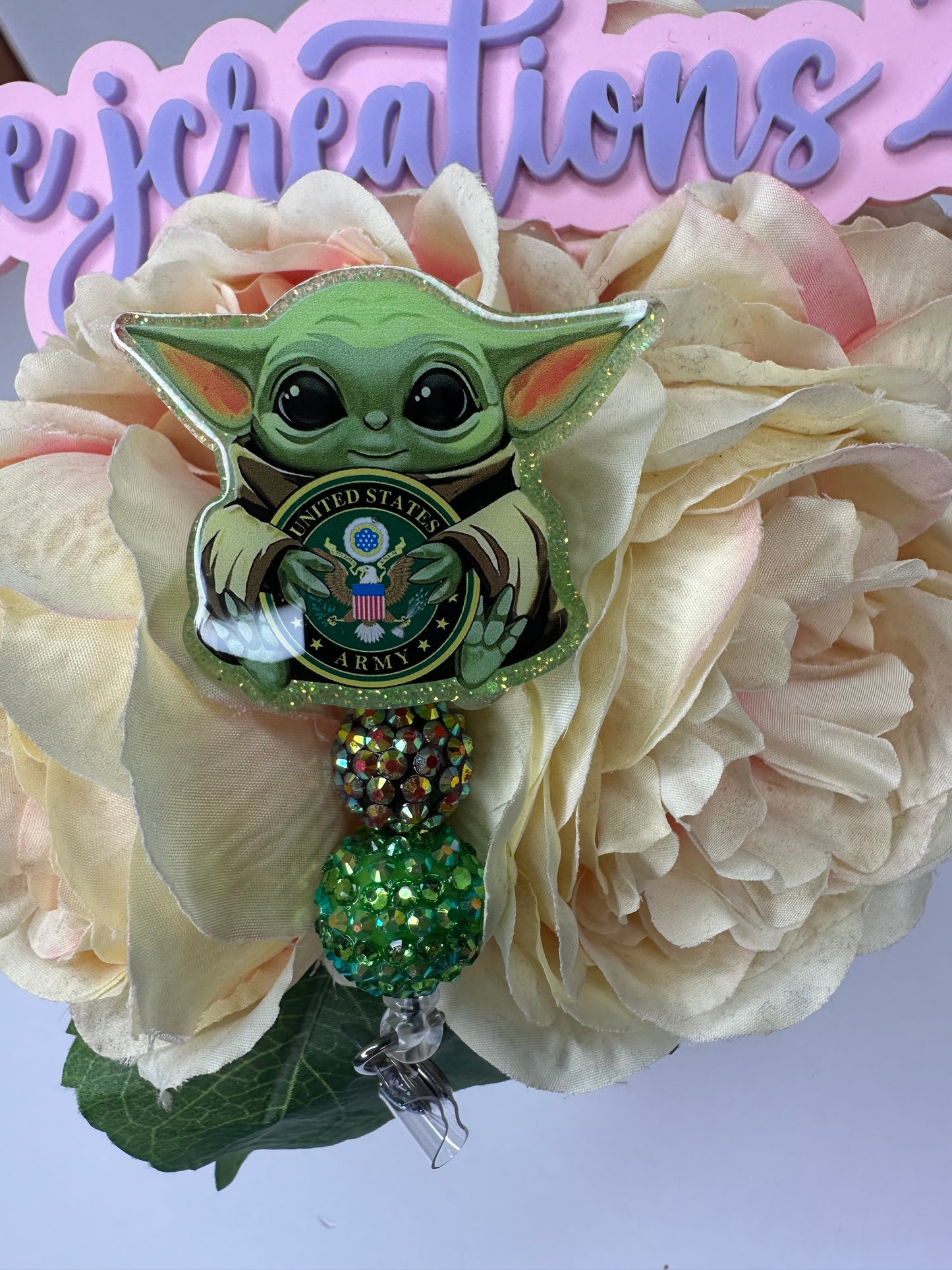 Baby Alien Army Badge Reel