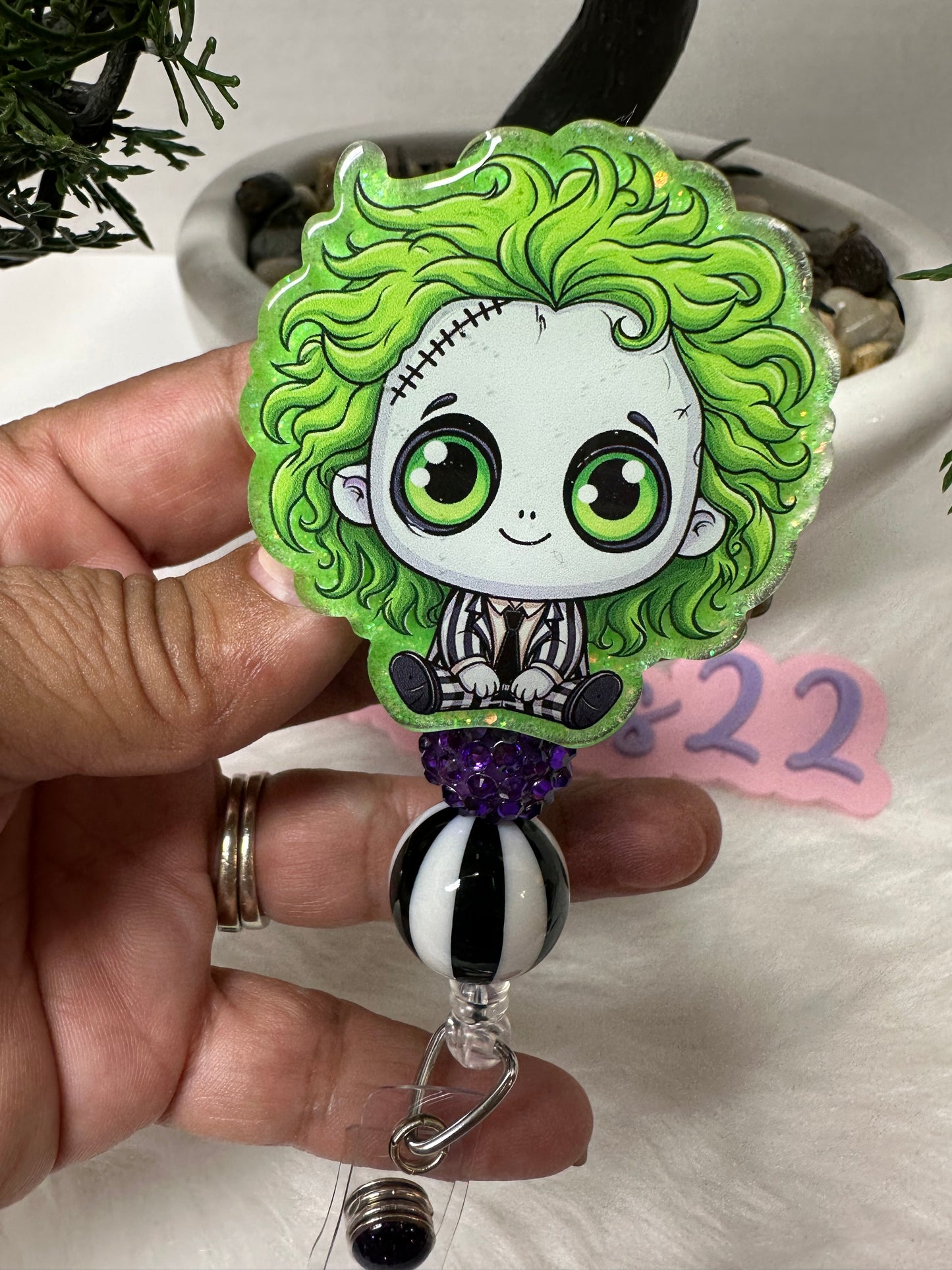 BeetleJuice Badge Reel