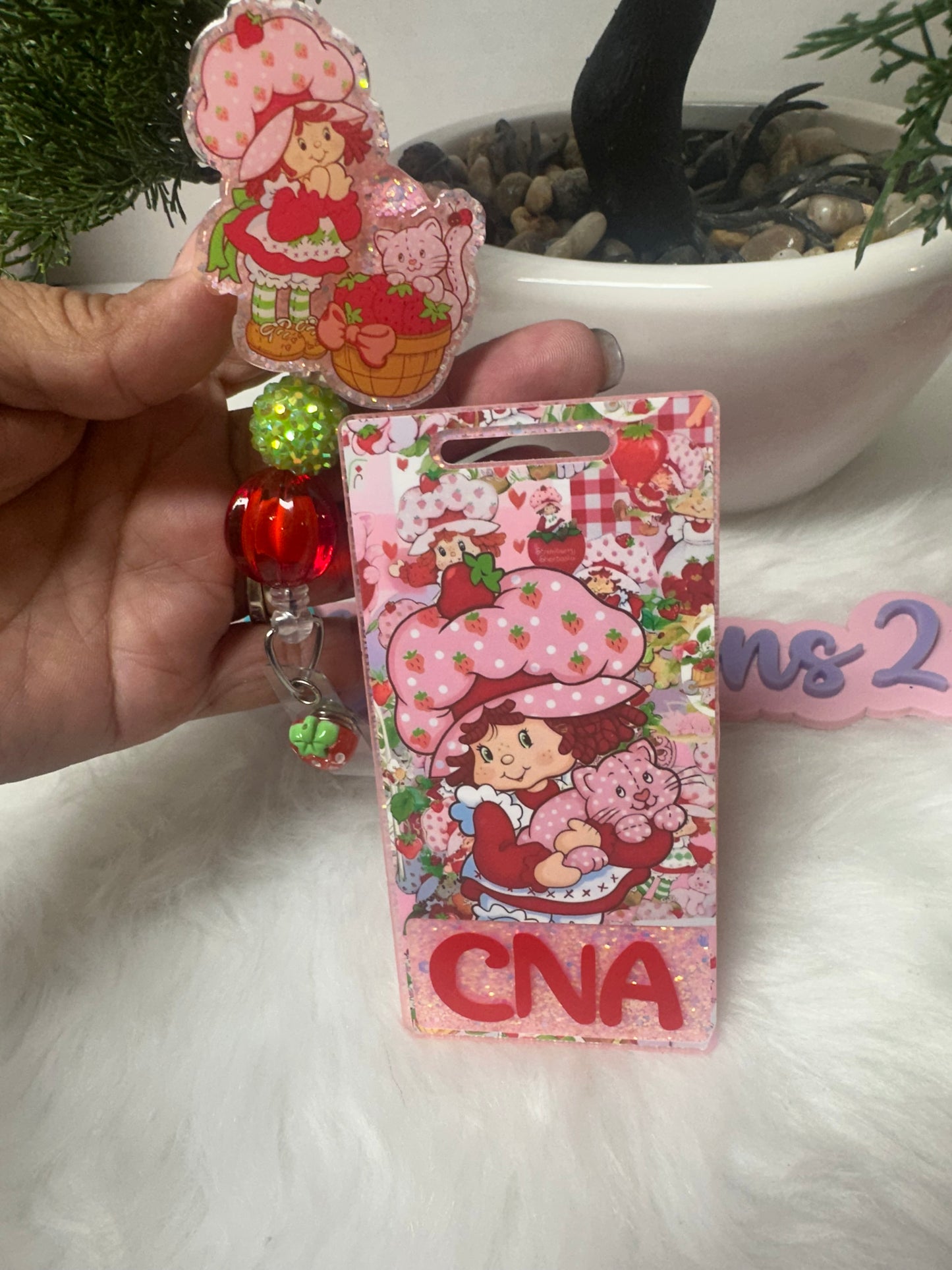 Strawberry Girl Badge Buddy Set