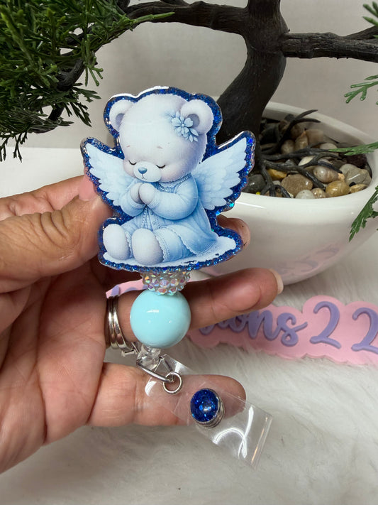 Angel Bear Badge Reel