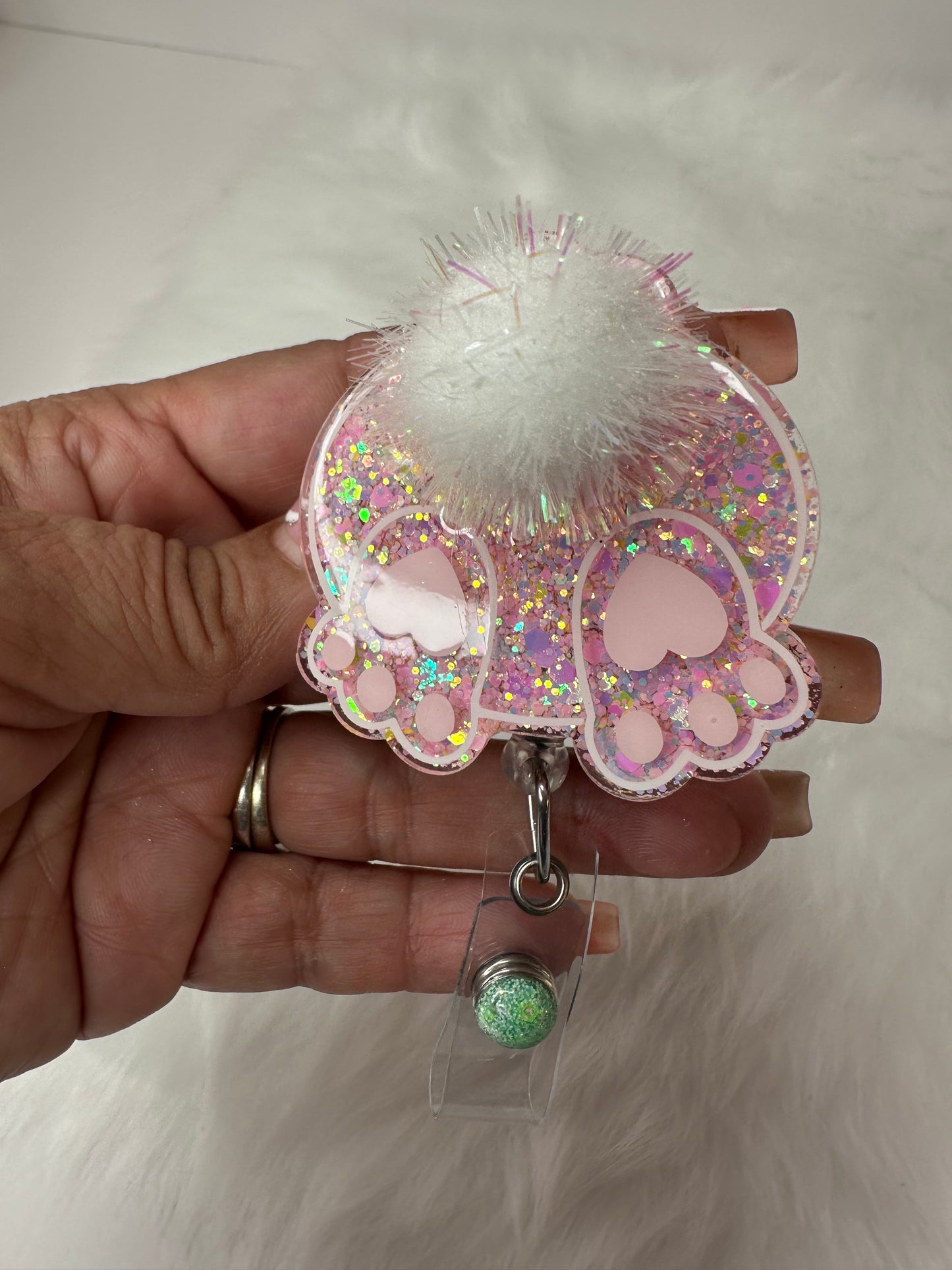 Bunny Butt Badge Reel