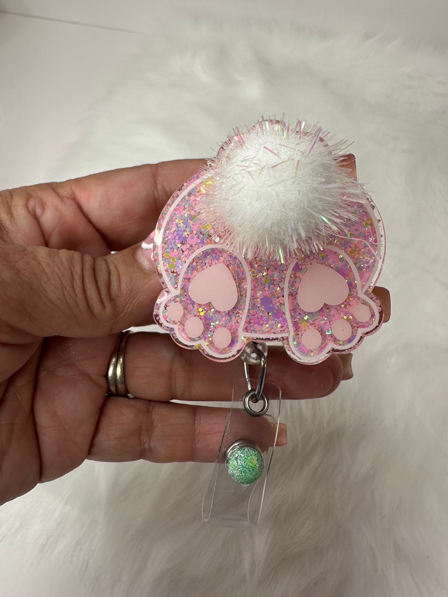 Bunny Butt Badge Reel