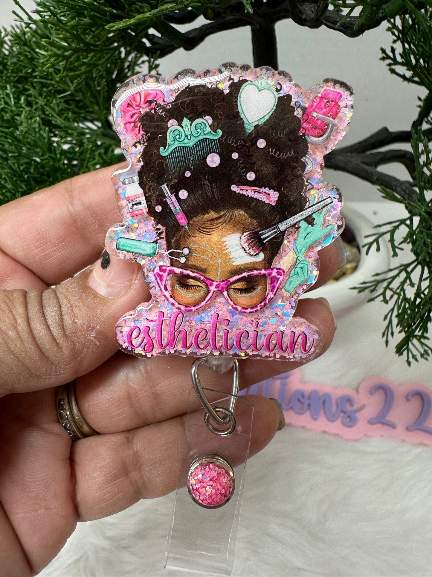 Esthetician Badge Reel