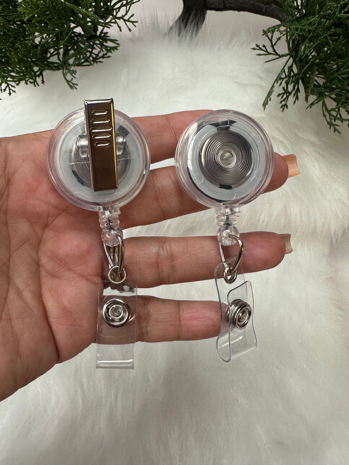 Floral Respiratory Tech Badge Reel