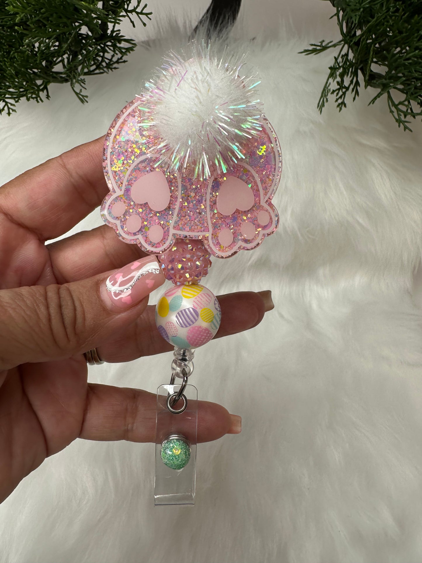 Bunny Butt Badge Reel