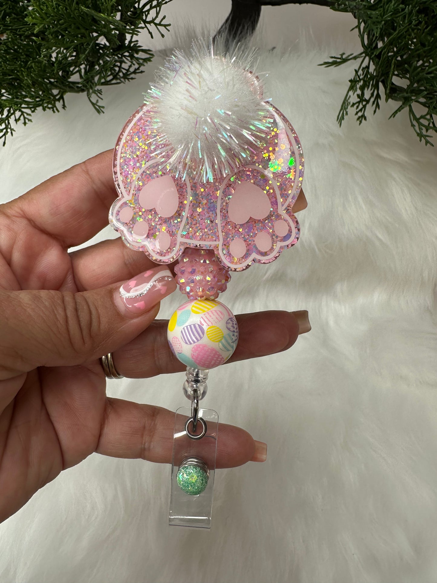 Bunny Butt Badge Reel