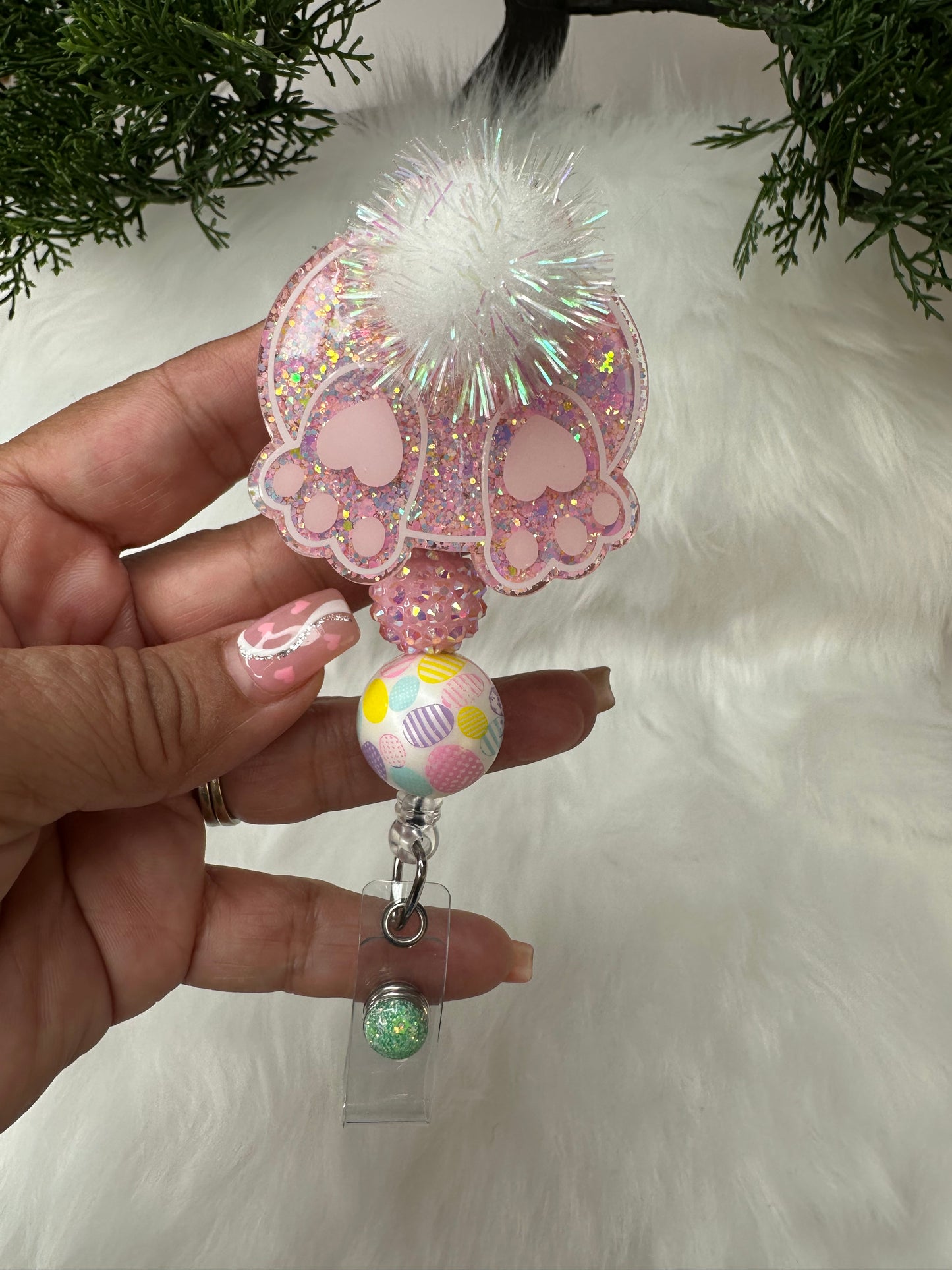 Bunny Butt Badge Reel