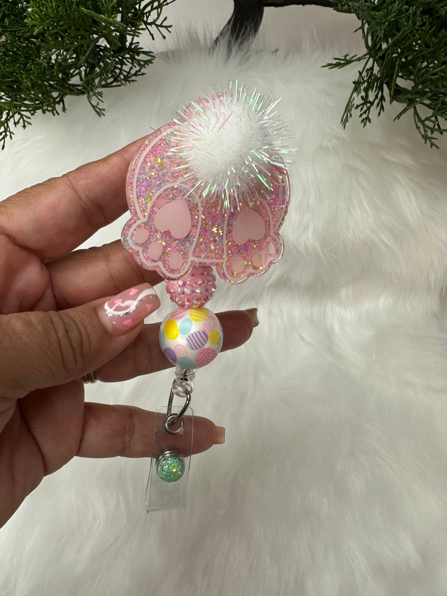 Bunny Butt Badge Reel
