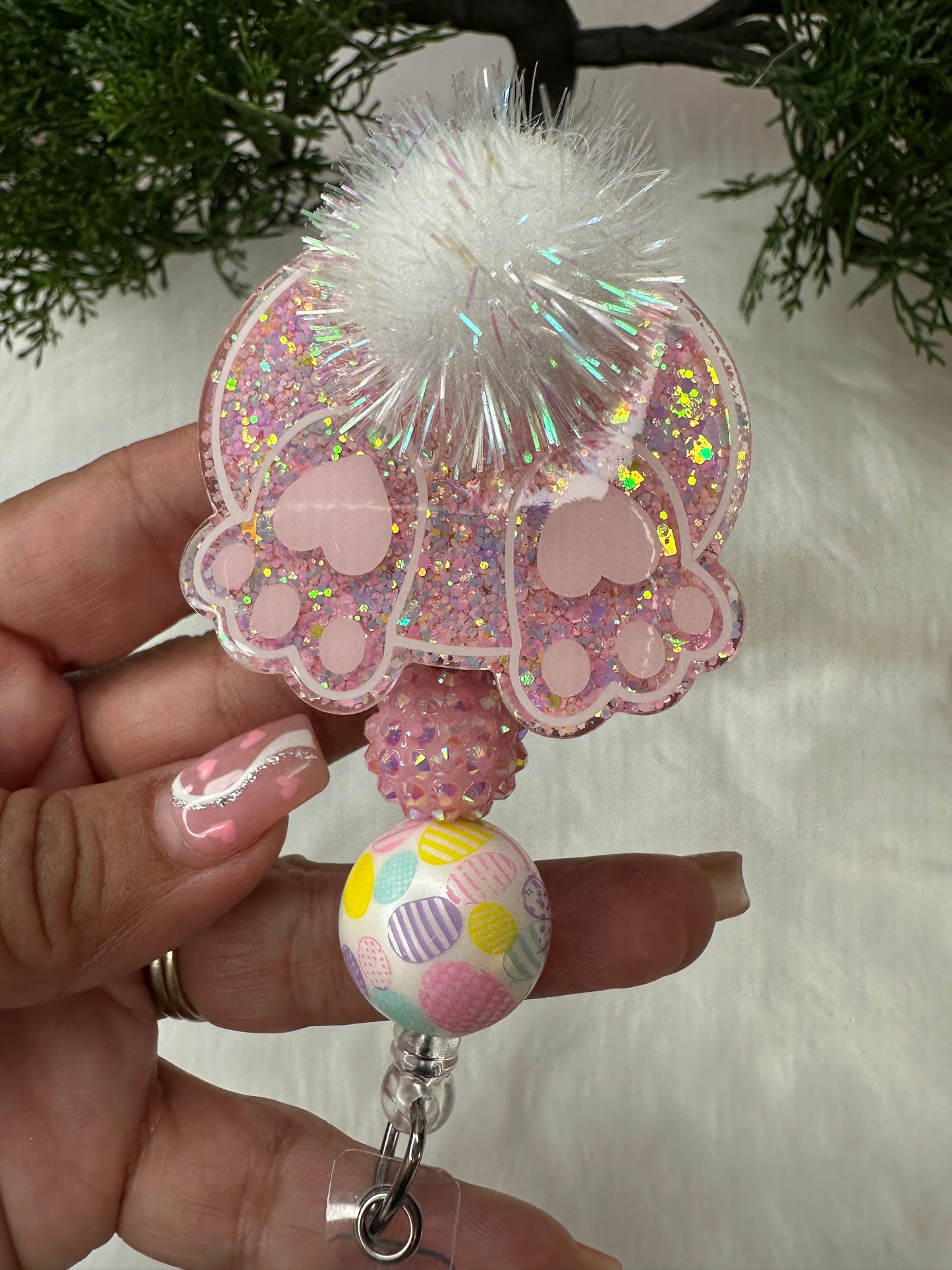 Bunny Butt Badge Reel