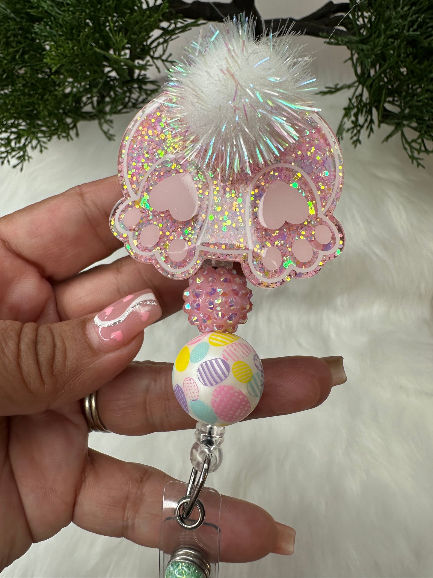 Bunny Butt Badge Reel