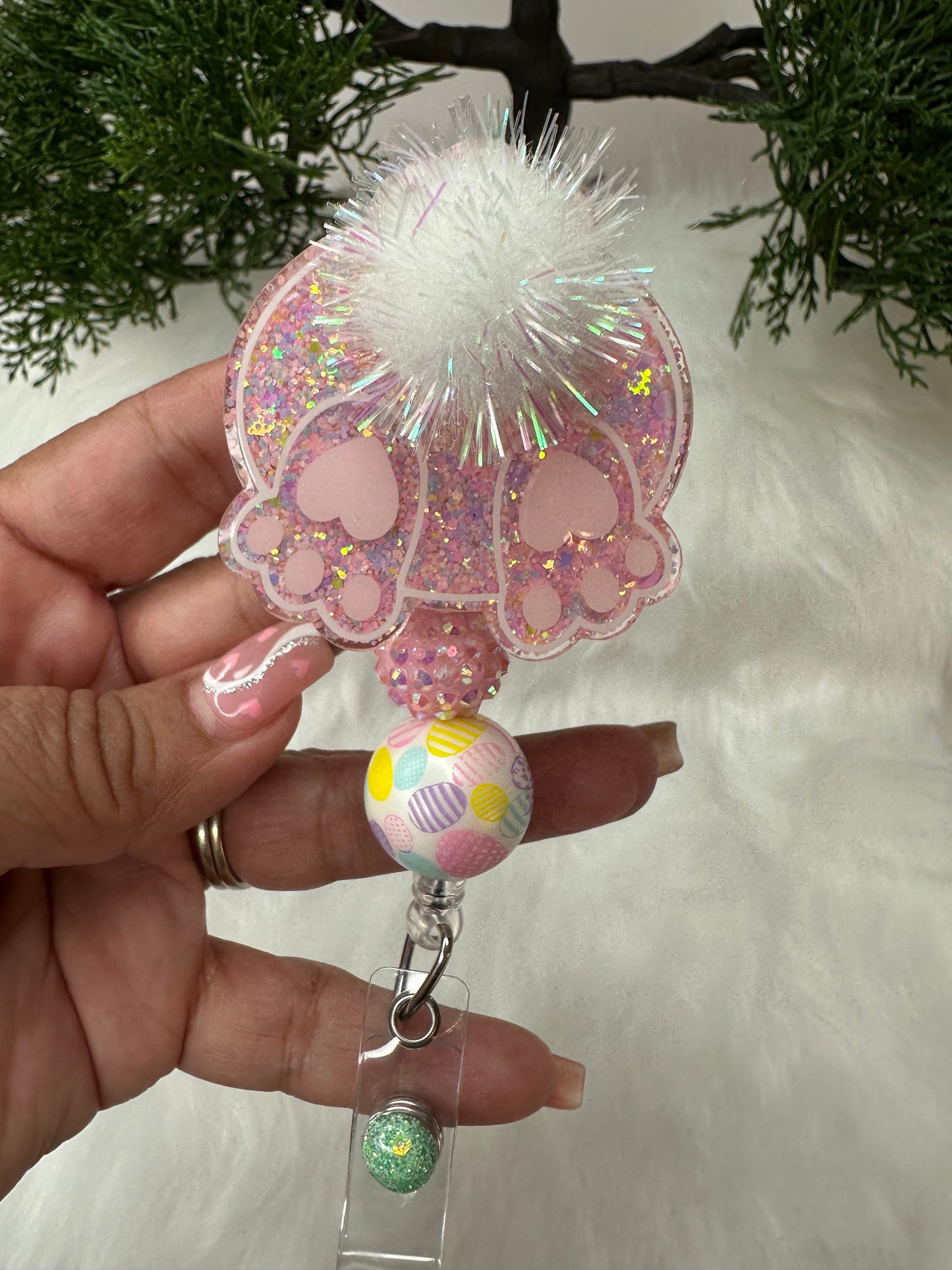 Bunny Butt Badge Reel